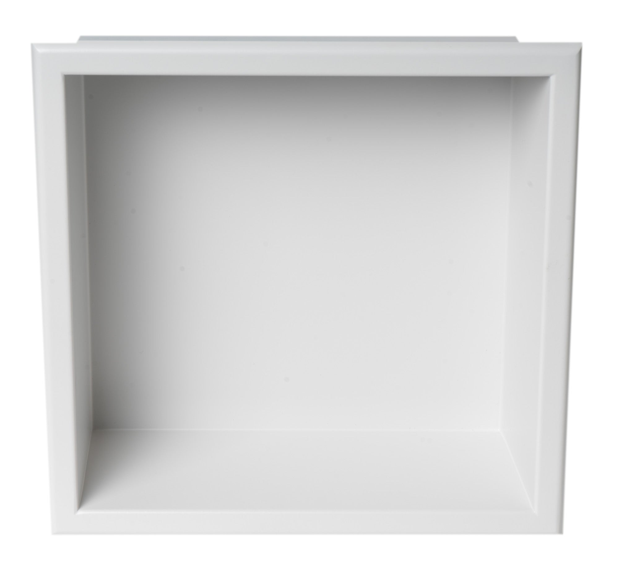 Alternative View of ALFI brand ABNC1212-W 12" x 12" White Matte Stainless Steel Square Single Shelf Bath Shower Niche, 20 Gauge