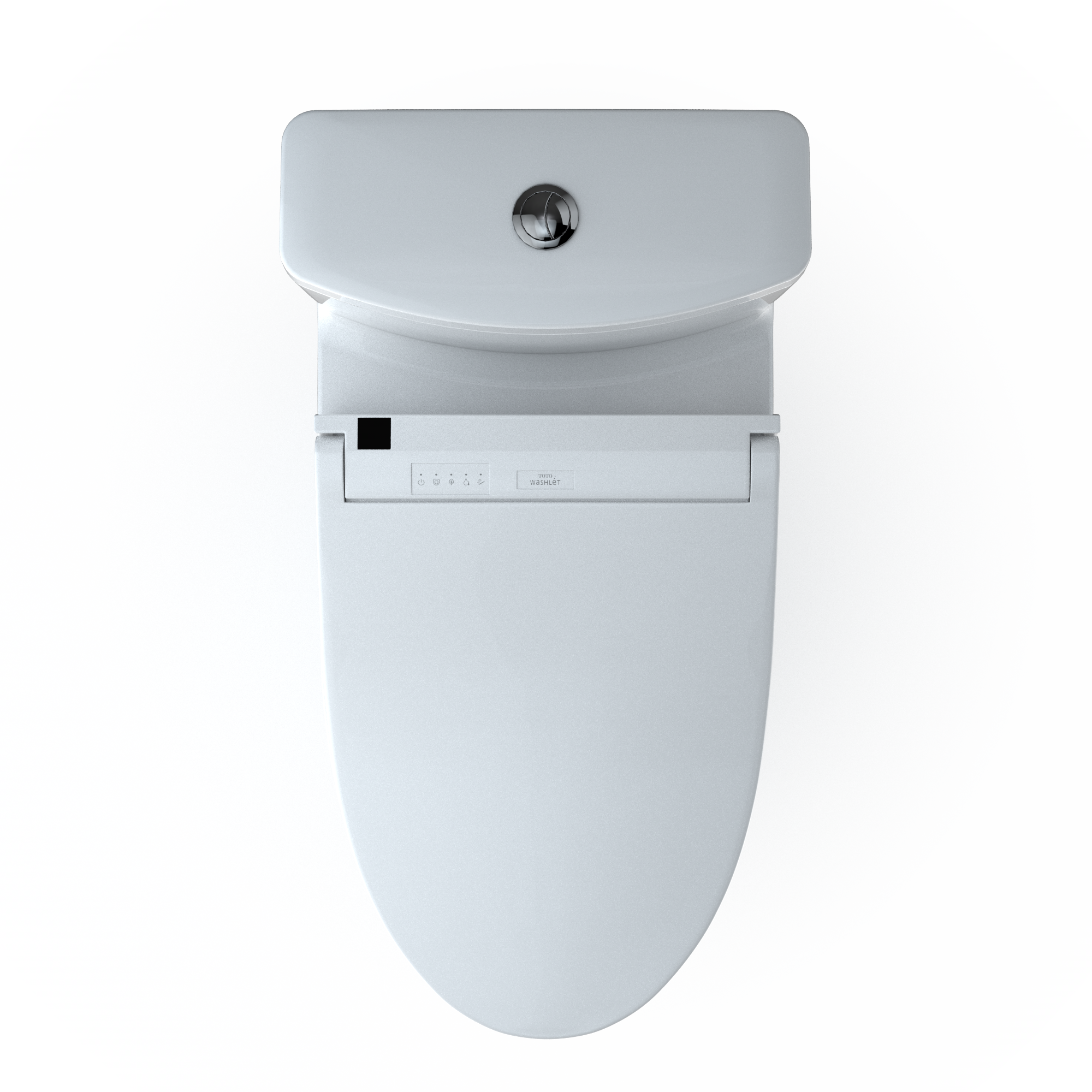 Alternate Image for TOTO WASHLET+ Aquia IV One-Piece Elongated Dual Flush 1.28 and 0.9 GPF Toilet and WASHLET C5 Bidet Seat, Cotton White- Vitreous China|Plastic, MW6463084CEMFGN#01