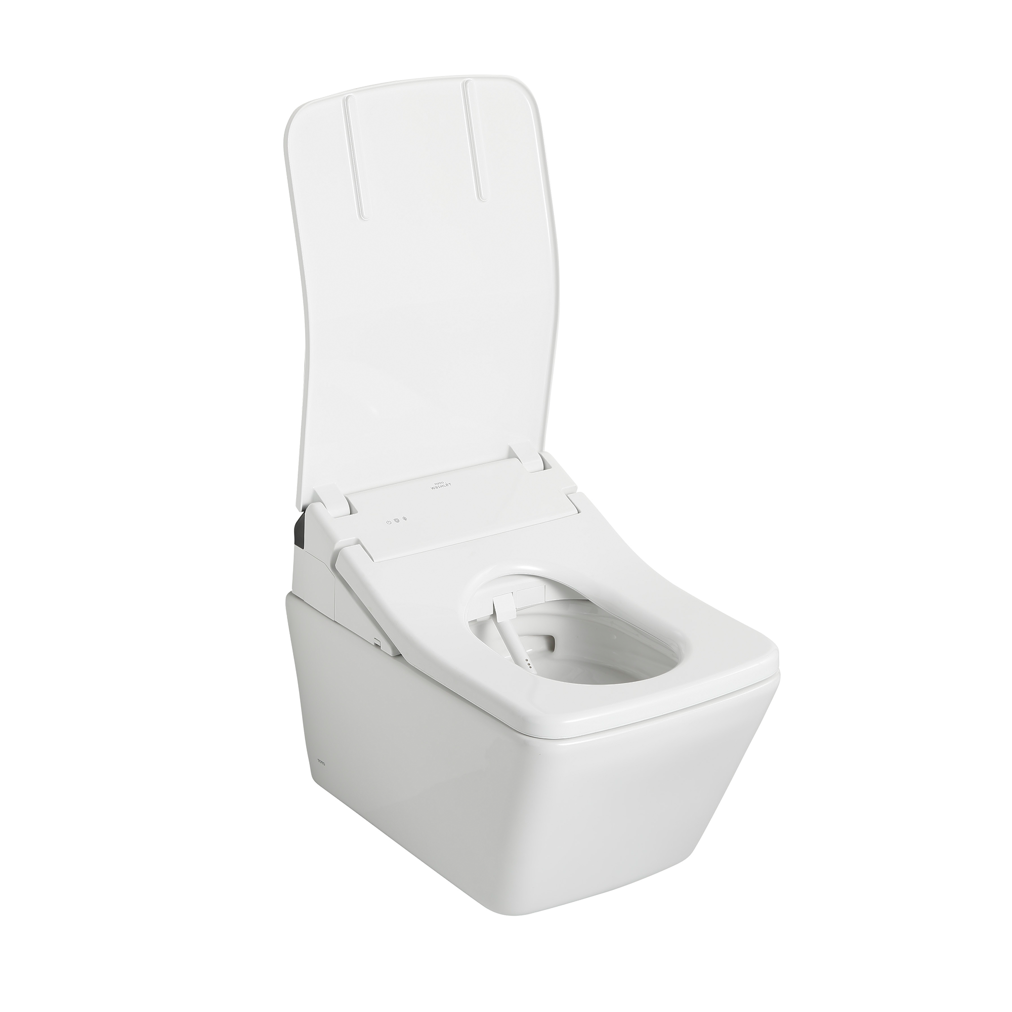 Alternate Image for TOTO WASHLET+ SP Wall-Hung Square-Shape Toilet with SX Bidet Seat and DuoFit In-Wall 1.28 and 0.9 GPF Dual-Flush Tank System, Matter Silver, Vitreous China|Steel|Plastic, Matte Silver, CWT4494049CMFG#MS