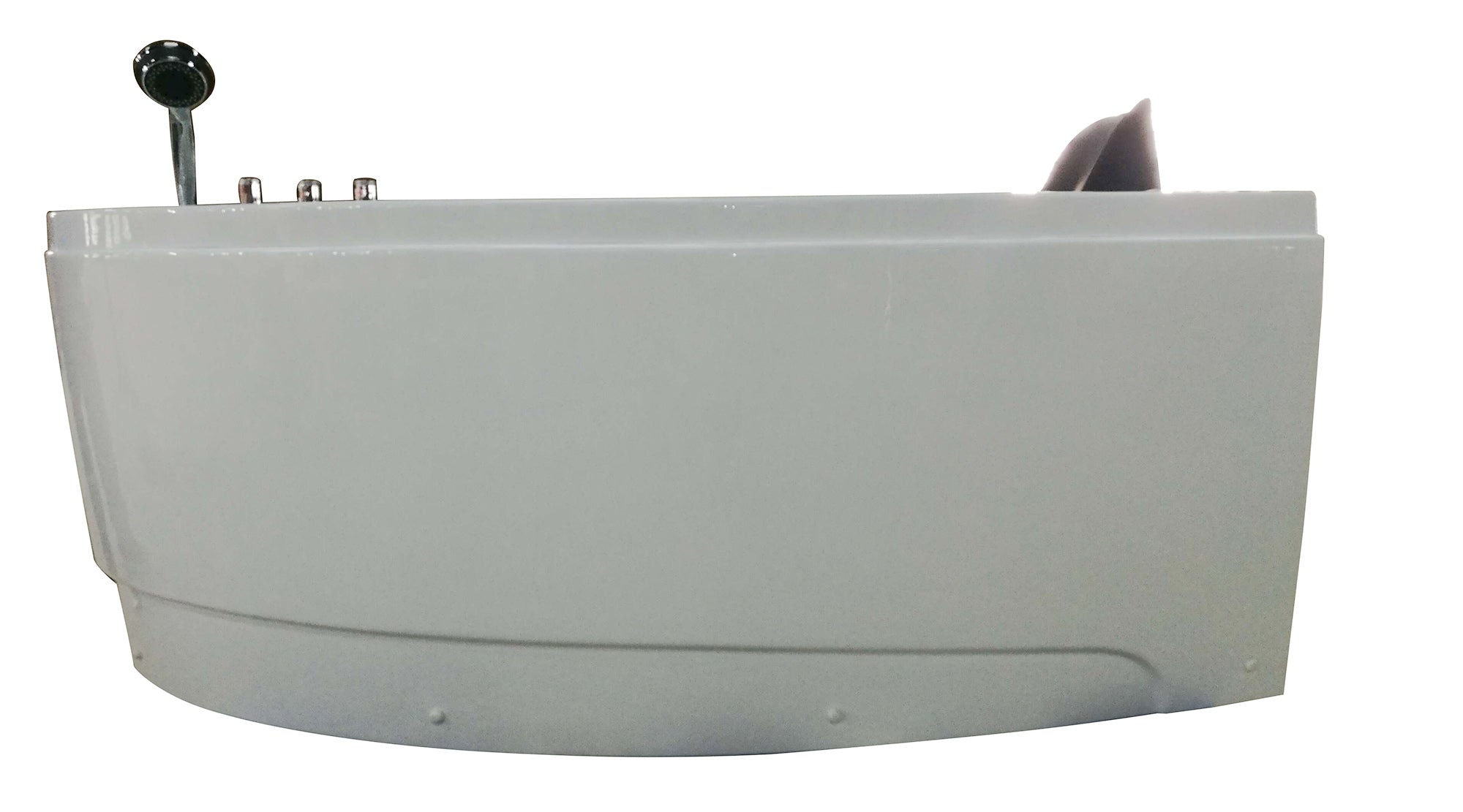 Alternative View of Eago 59" Acrylic Corner Neo-angle Round Bathtub, White, AM161-L