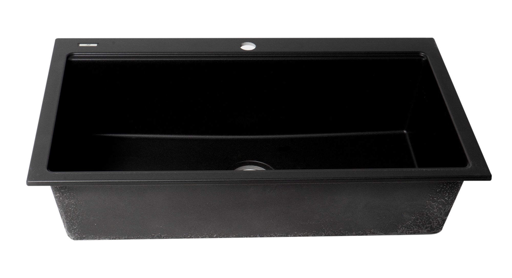 Alternate Image for ALFI brand 34" Drop In Granite Composite Workstation Kitchen Sink with Accessories, Black, 1 Faucet Hole, AB3418SBDI-BLA
