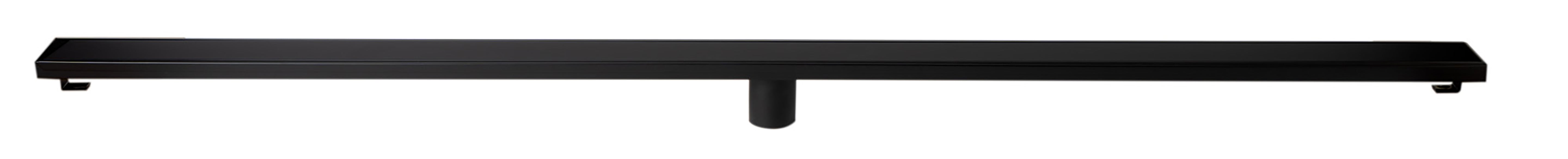 Alternate Image for ALFI brand ABLD59B-BM 59" Black Matte Stainless Steel Linear Shower Drain with Solid Cover