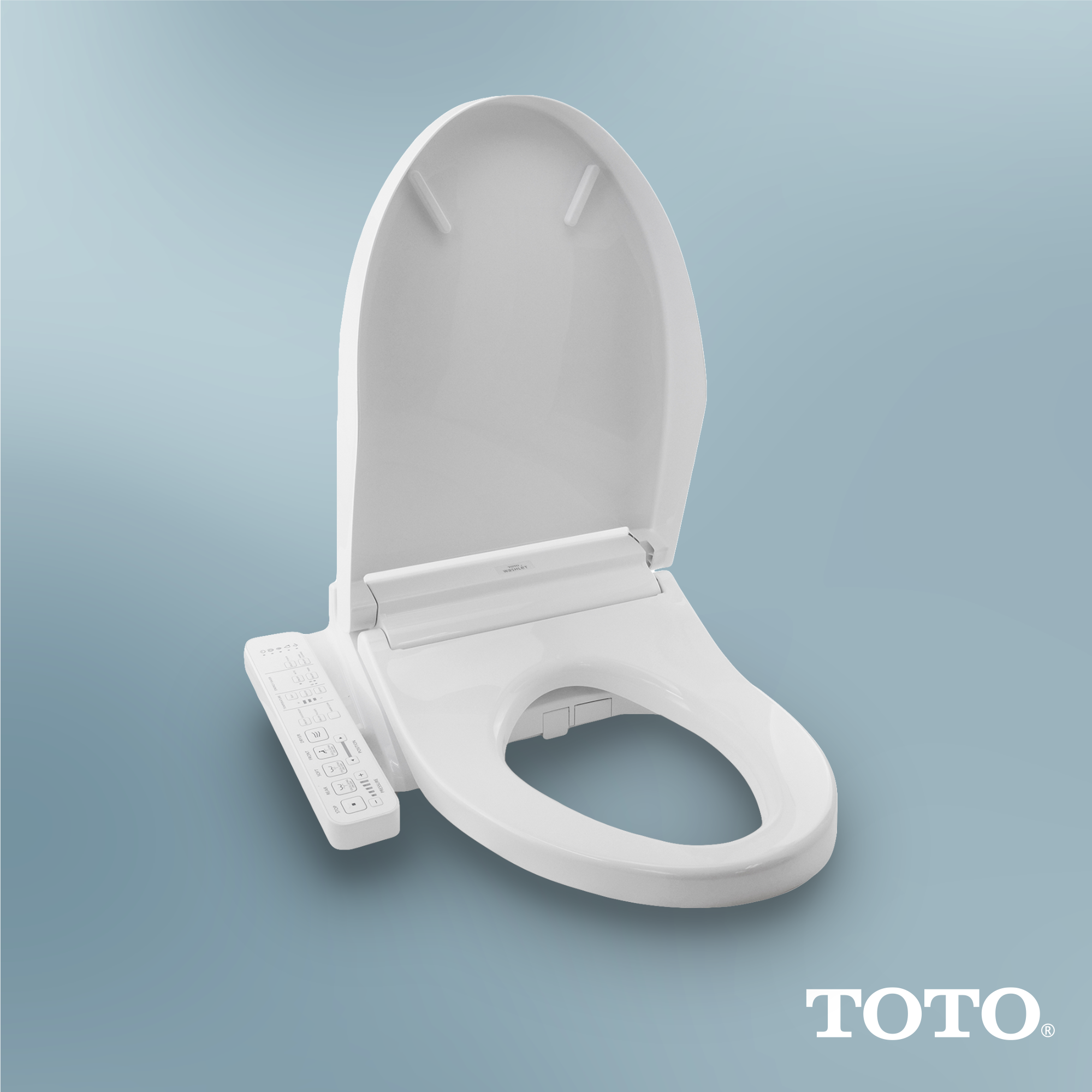 Alternate Image for TOTO WASHLET C2 Electronic Bidet Toilet Seat with PREMIST and EWATER+ Wand Cleaning, Elongated, Cotton White, Plastic, SW3074#01