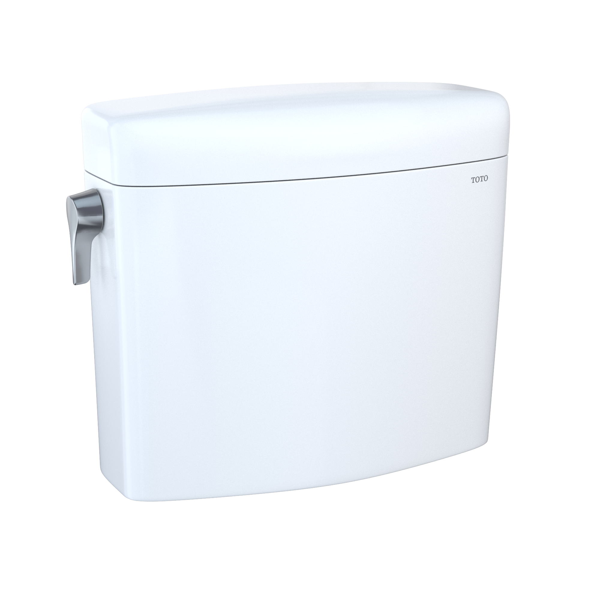Alternate Image for TOTO Aquia IV Cube Dual Flush 1.28 and 0.9 GPF Toilet Tank Only with WASHLET+ Auto Flush Compatibility, Cotton White, Vitreous China, ST436EMNA#01