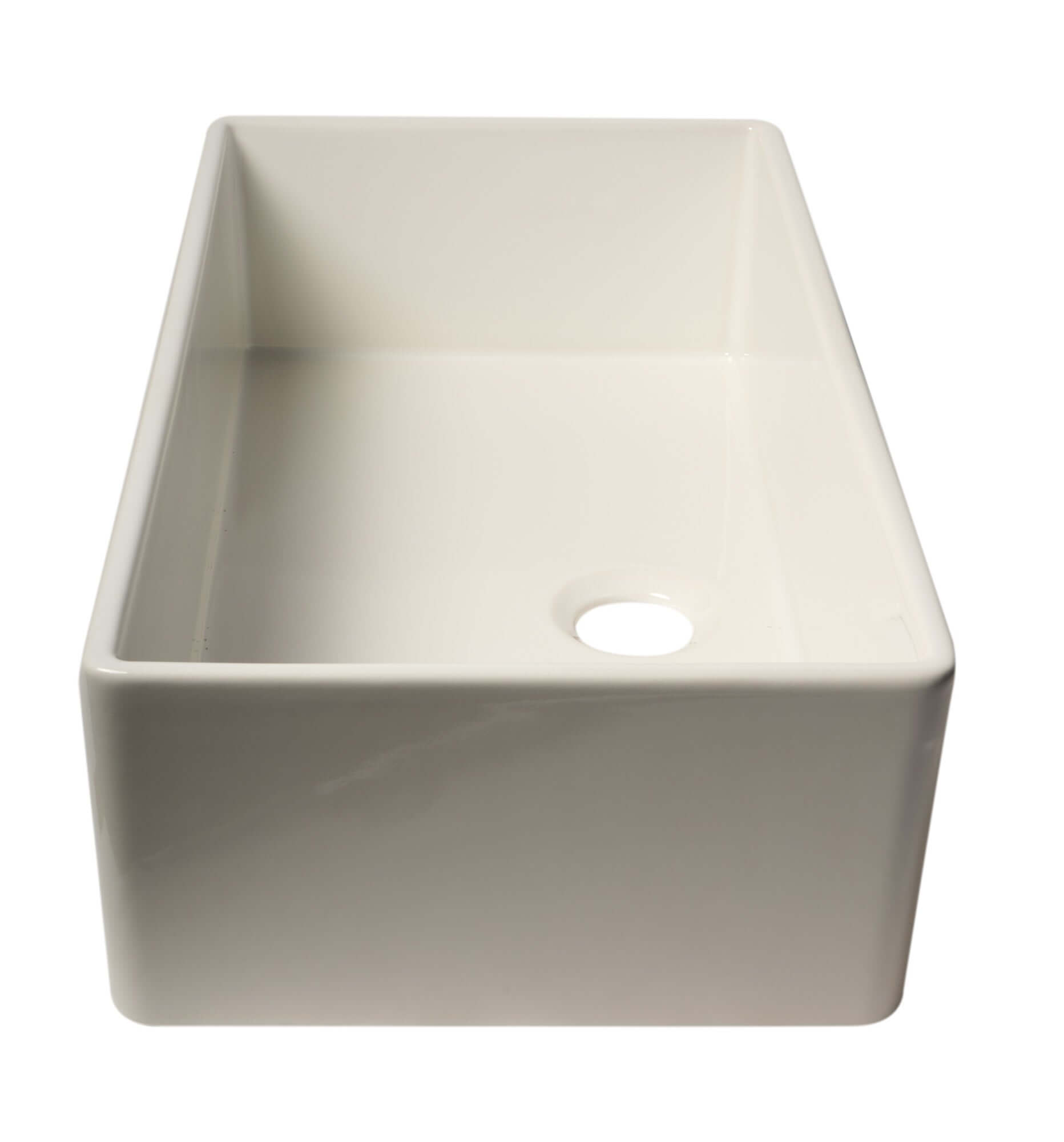 Alternate Image for ALFI brand 36" Fireclay Farmhouse Sink, White, AB536-W