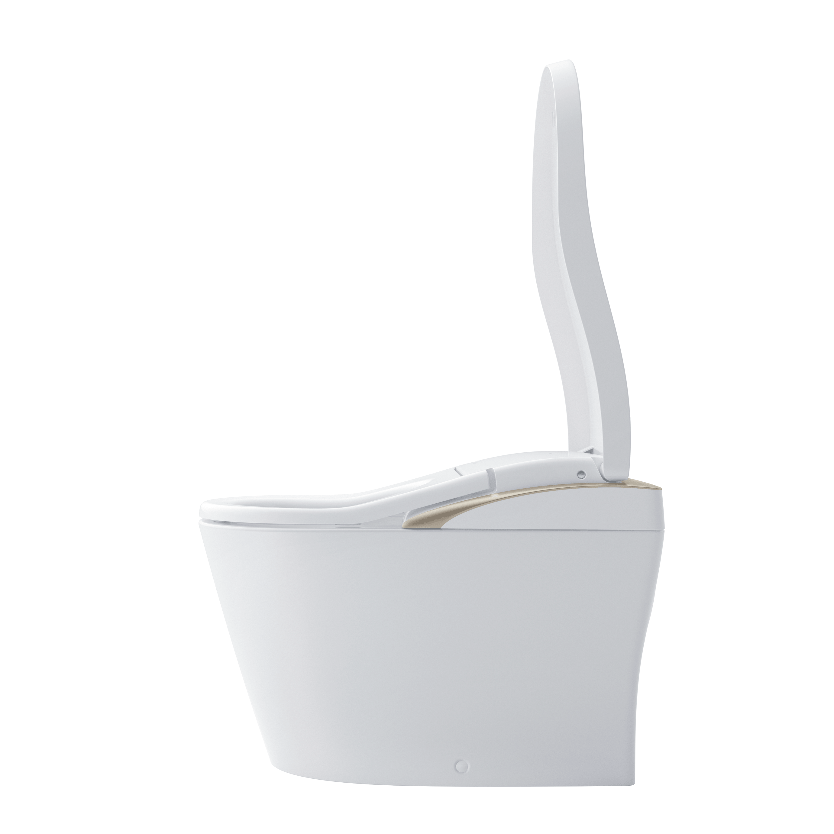 Alternate Image for TOTO NEOREST LS Dual Flush 1.0 or 0.8 GF Integrated Bidet Toilet, Cotton White with Nickel Trim, Vitreous China and Plastic, MS8732CUMFG#01N