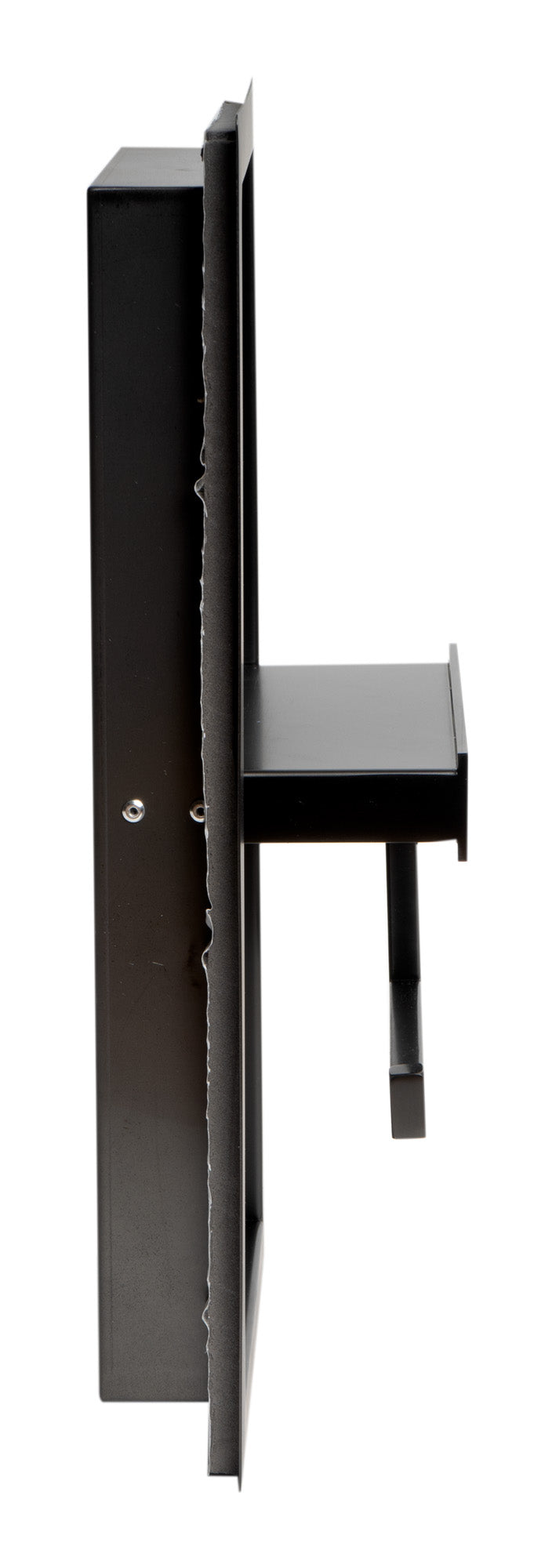 Alternate Image for ALFI brand ABTPNP88-BB Brushed Black PVD Stainless Steel Recessed Toilet Paper Holder Niche, 19 Gauge