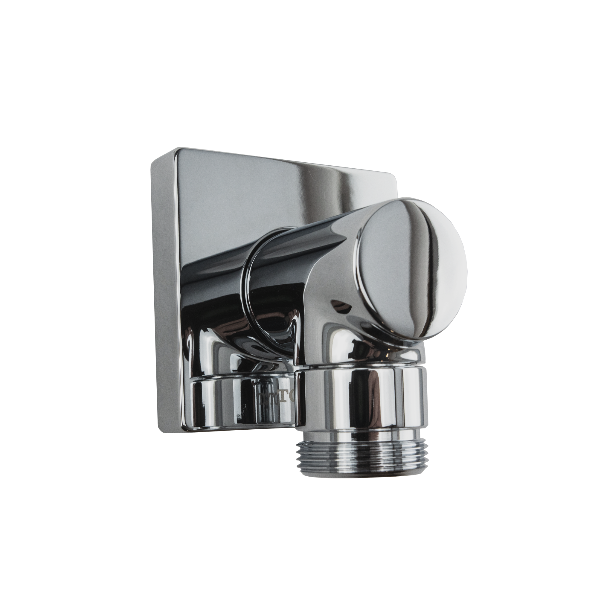 TOTO Wall Outlet for Handshower, Square, Polished Chrome, Brass, TBW02013U#CP