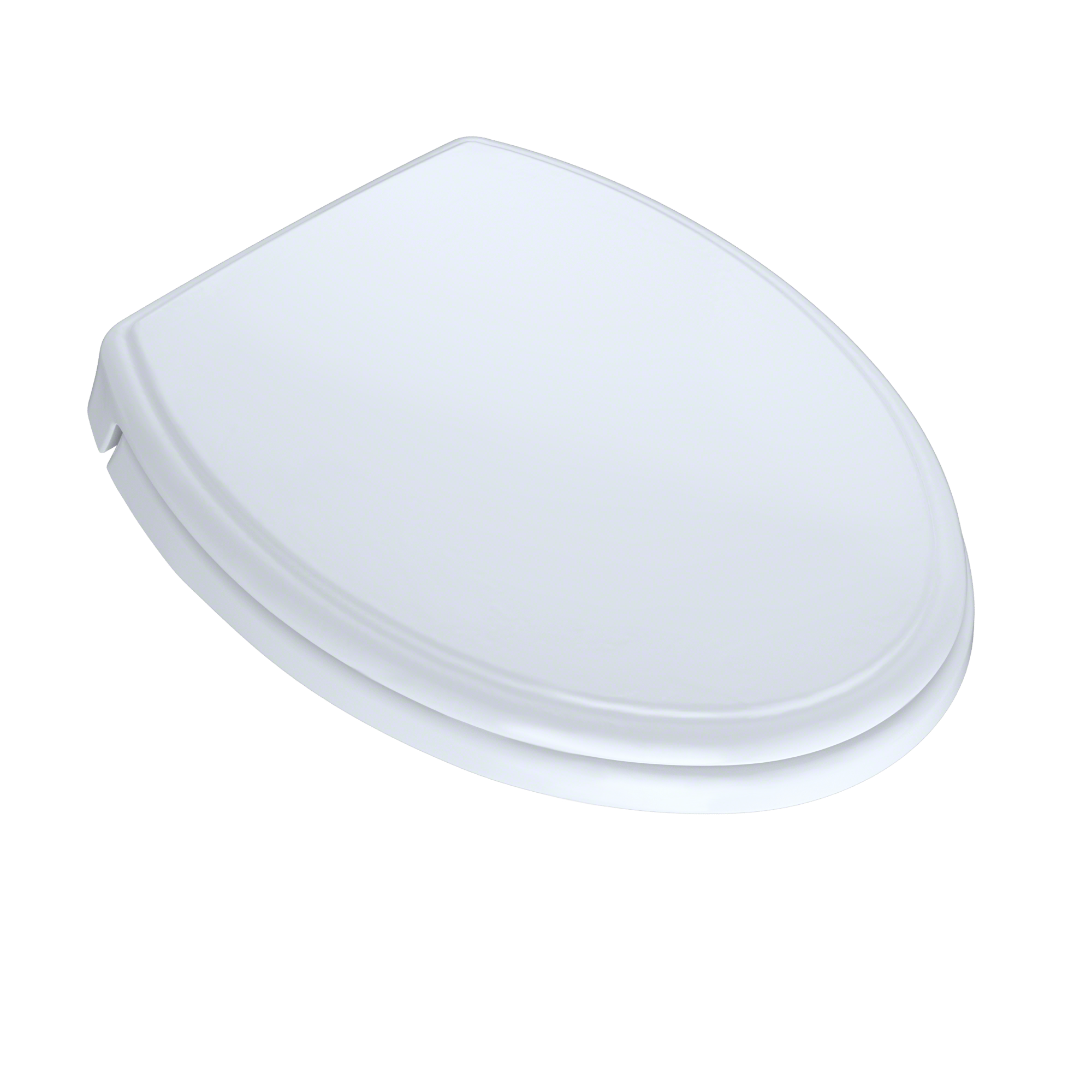 TOTO Traditional SoftClose Non Slamming, Slow Close Elongated Toilet Seat and Lid, Cotton White, Plastic, SS154#01