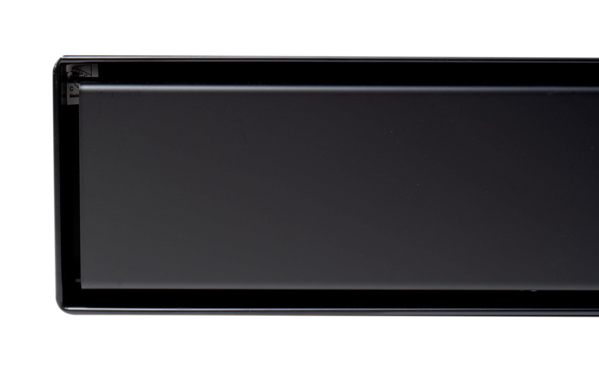 Alternate Image for ALFI brand ABLD24B-BM 24" Black Matte Stainless Steel Linear Shower Drain with Solid Cover