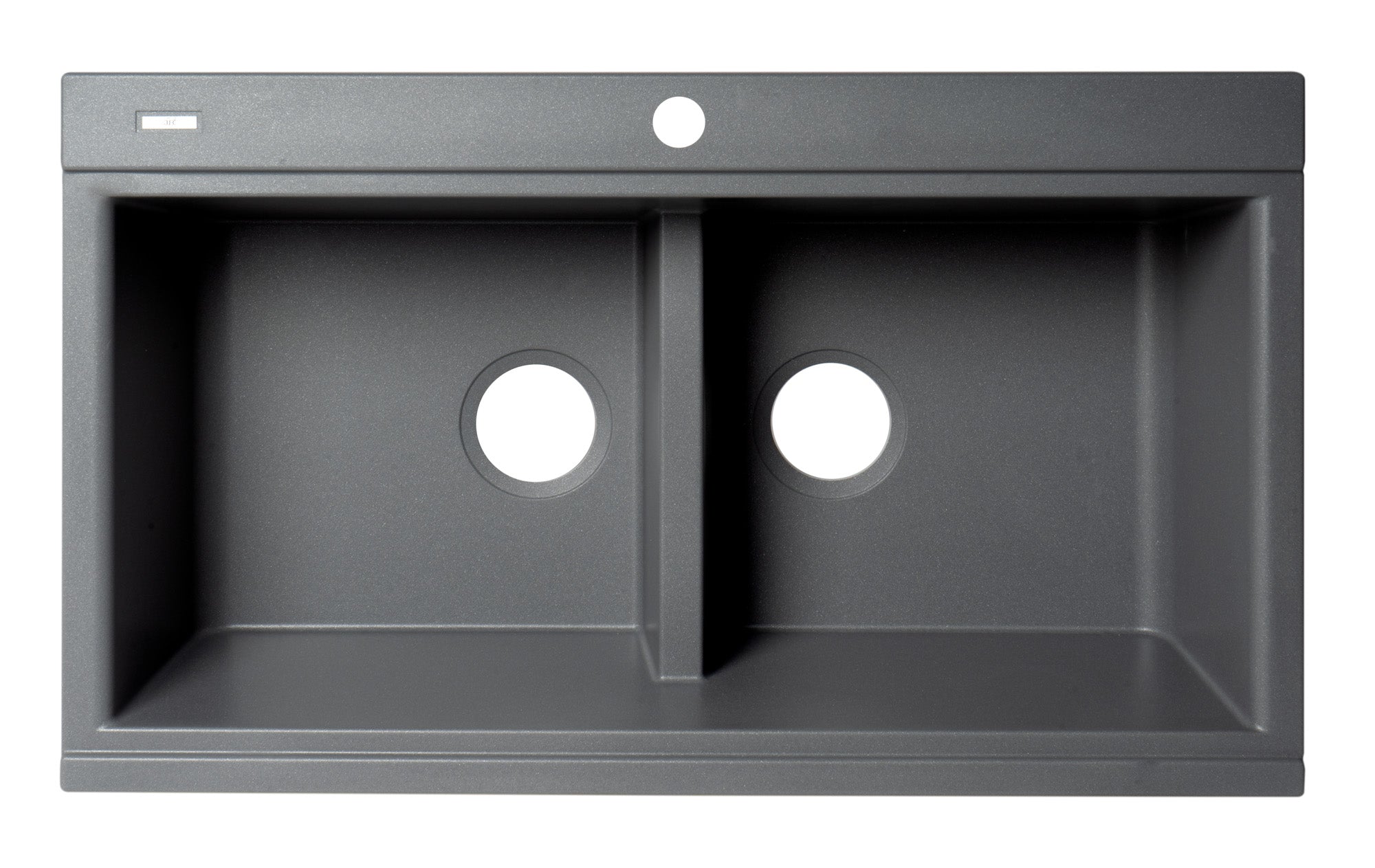 Alternate Image for ALFI 34" Drop In Granite Composite Workstation Kitchen Sink with Accessories, 50/50 Double Bowl, Titanium, 1 Faucet Hole, AB3418DBDI-T