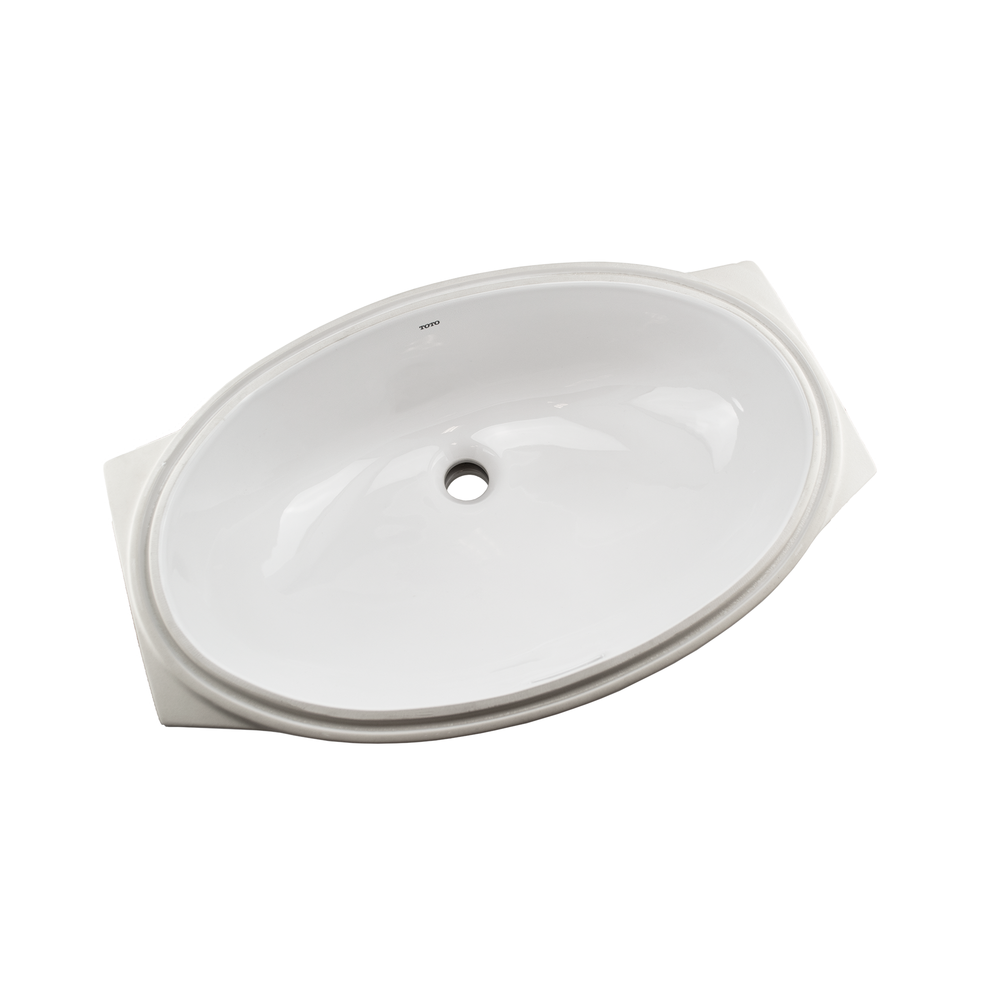 TOTO 24" Oval Undermount Bathroom Sink with CEFIONTECT, Cotton White, Vitreous China, LT1506G#01