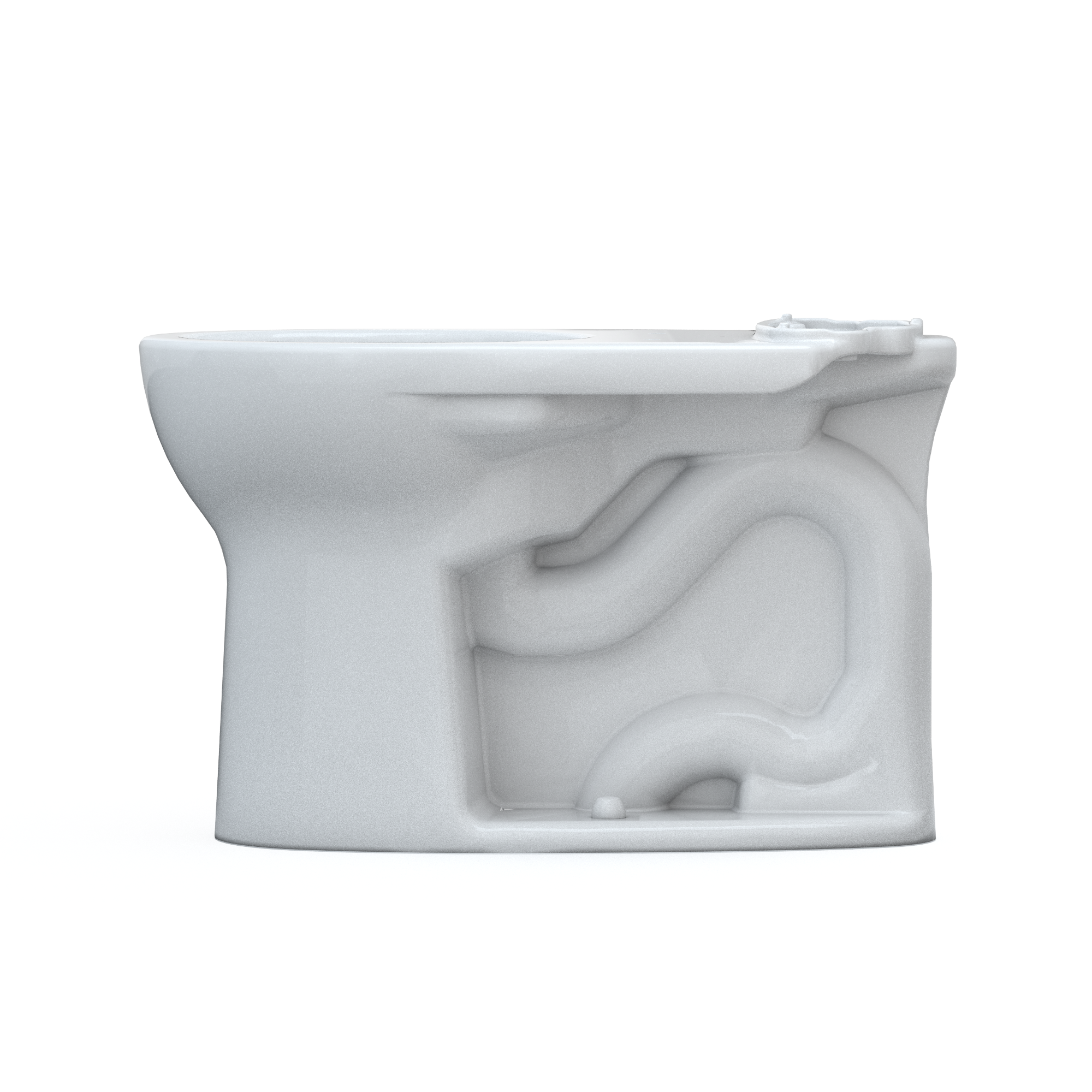 Alternate Image for TOTO Drake Round TORNADO FLUSH Toilet Bowl with CEFIONTECT, Cotton White, Vitreous China, C775CEFG#01