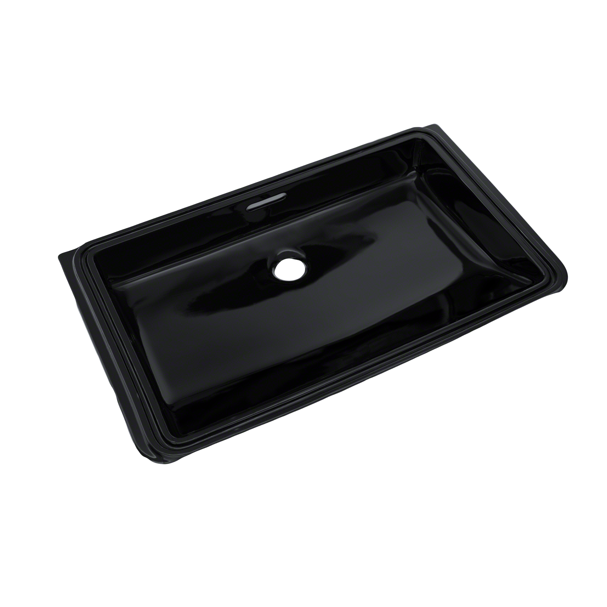 Alternate Image for TOTO Rectangular Undermount Bathroom Sink, Ebony, Vitreous China, LT191#51