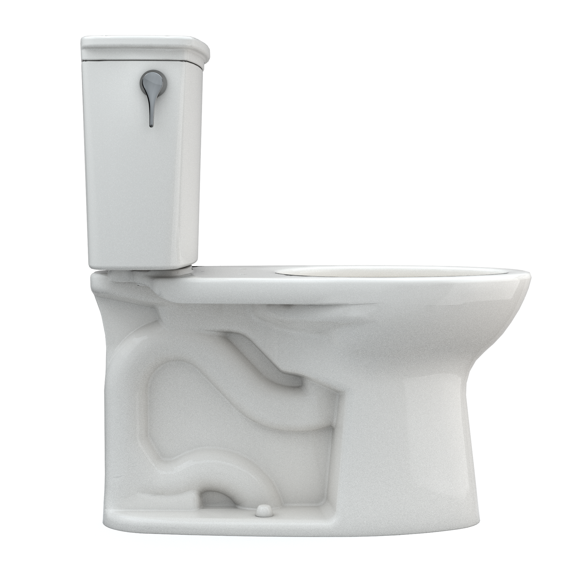 Alternate Image for TOTO Drake Transitional Two-Piece Elongated 1.28 GPF TORNADO FLUSH Toilet with CEFIONTECT, Colonial White, Vitreous China, CST786CEG#11