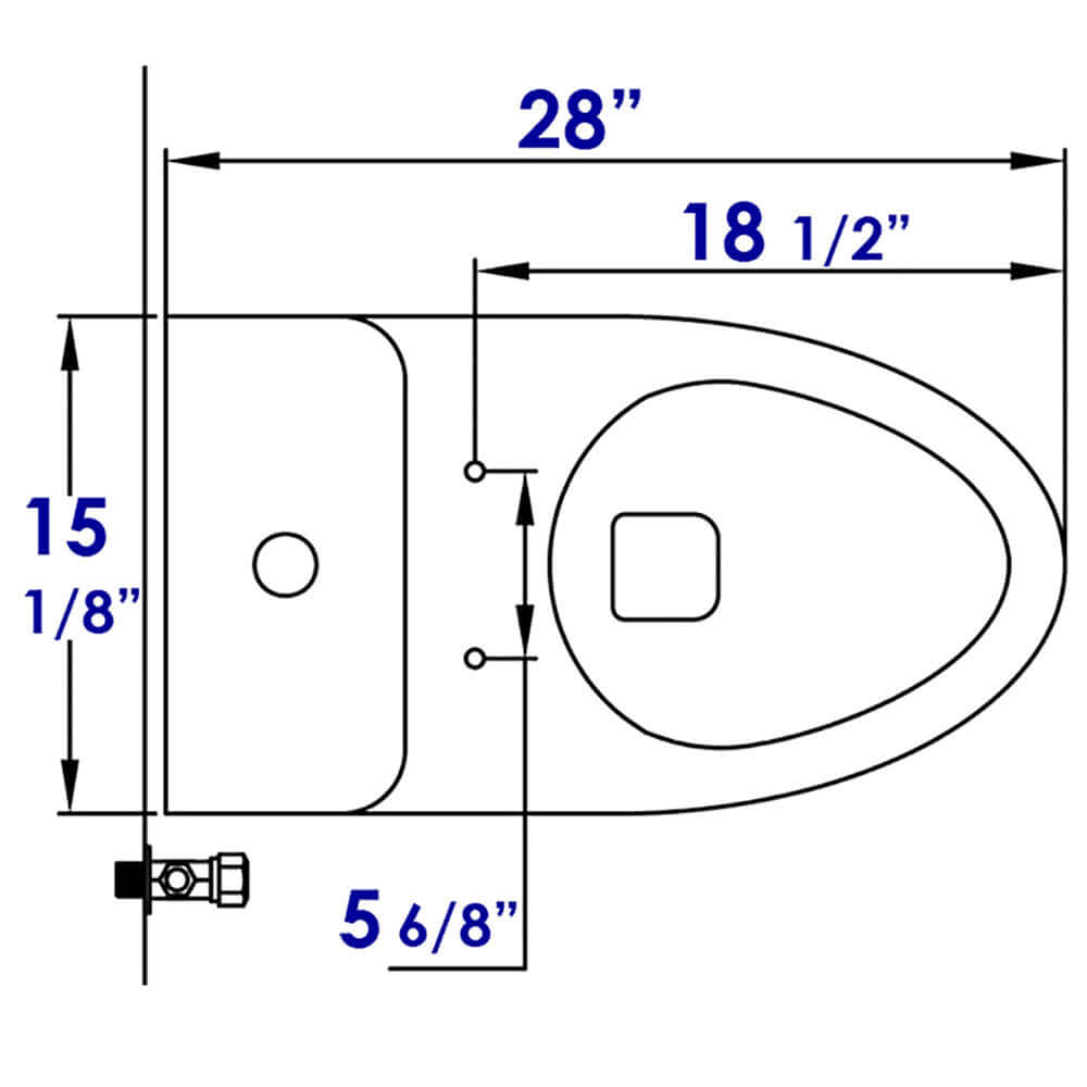 Alternate Image for EAGO Plastic, White, R-346SEAT Replacement Soft Closing Toilet Seat for TB346
