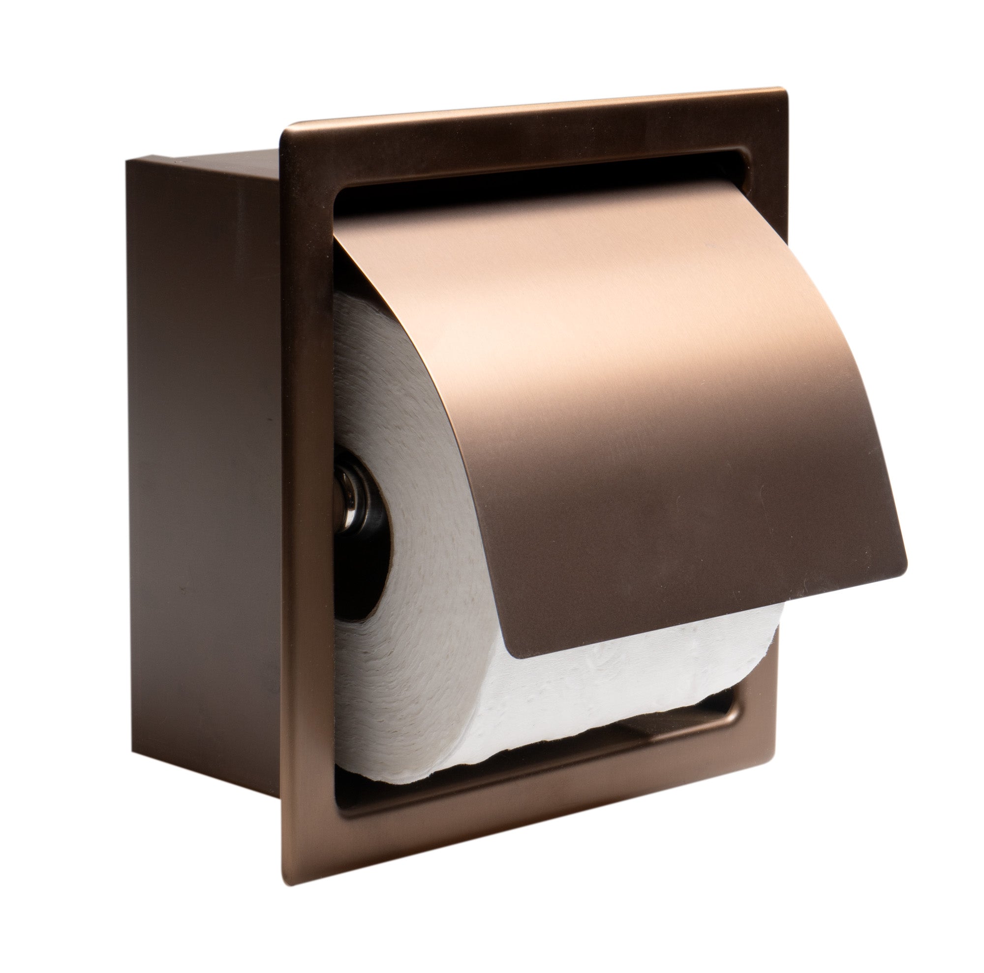 Alternative View of ALFI brand ABTPP77-BC PVD Brushed Copper Stainless Steel Recessed Toilet Paper Holder with Cover