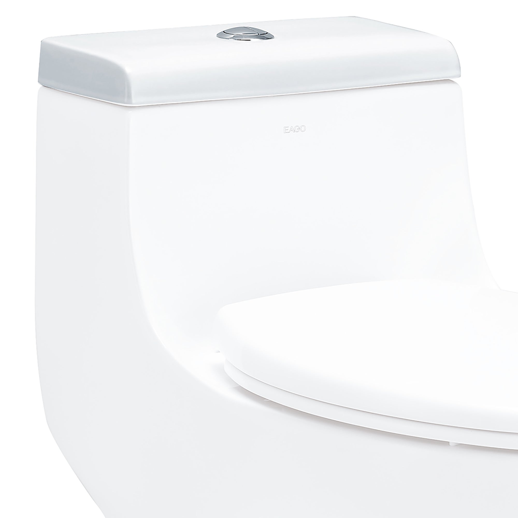 EAGO R-358LID Replacement Ceramic Toilet Lid for TB358, Porcelain, White