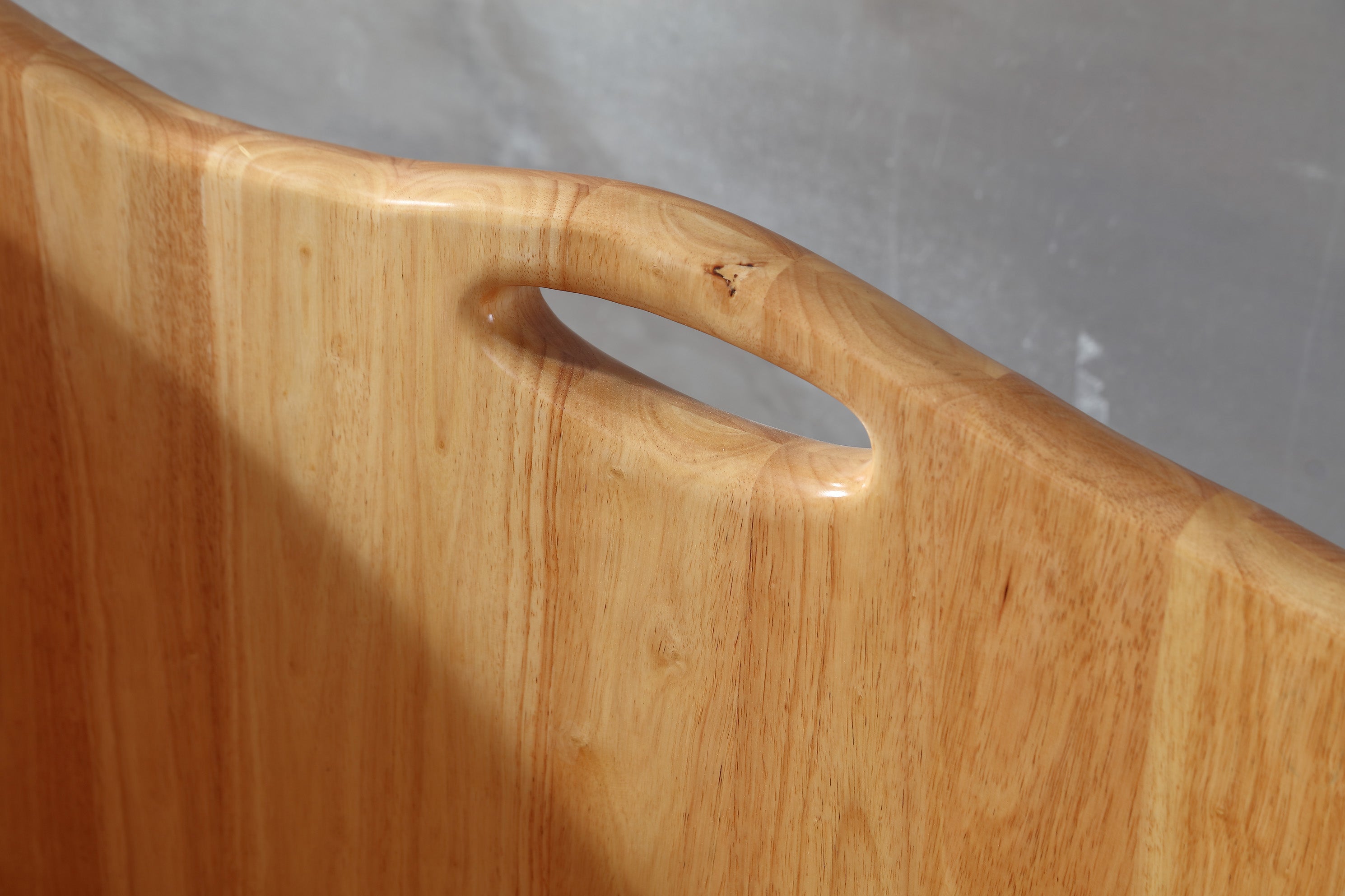 Alternate Image for ALFI brand 57" Rubber Wood Free Standing Oval Soaking Bathtub, Natural Wood, AB1187