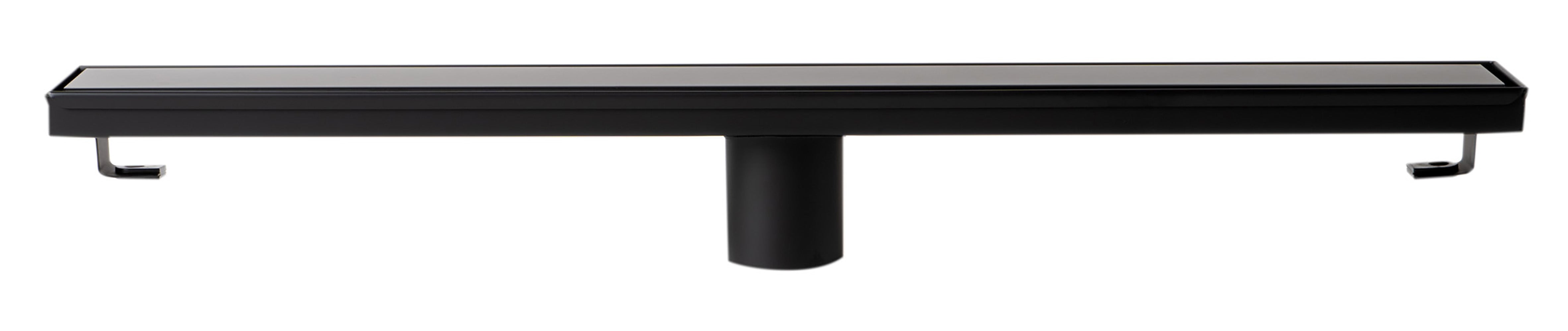 Alternate Image for ALFI brand ABLD24B-BM 24" Black Matte Stainless Steel Linear Shower Drain with Solid Cover