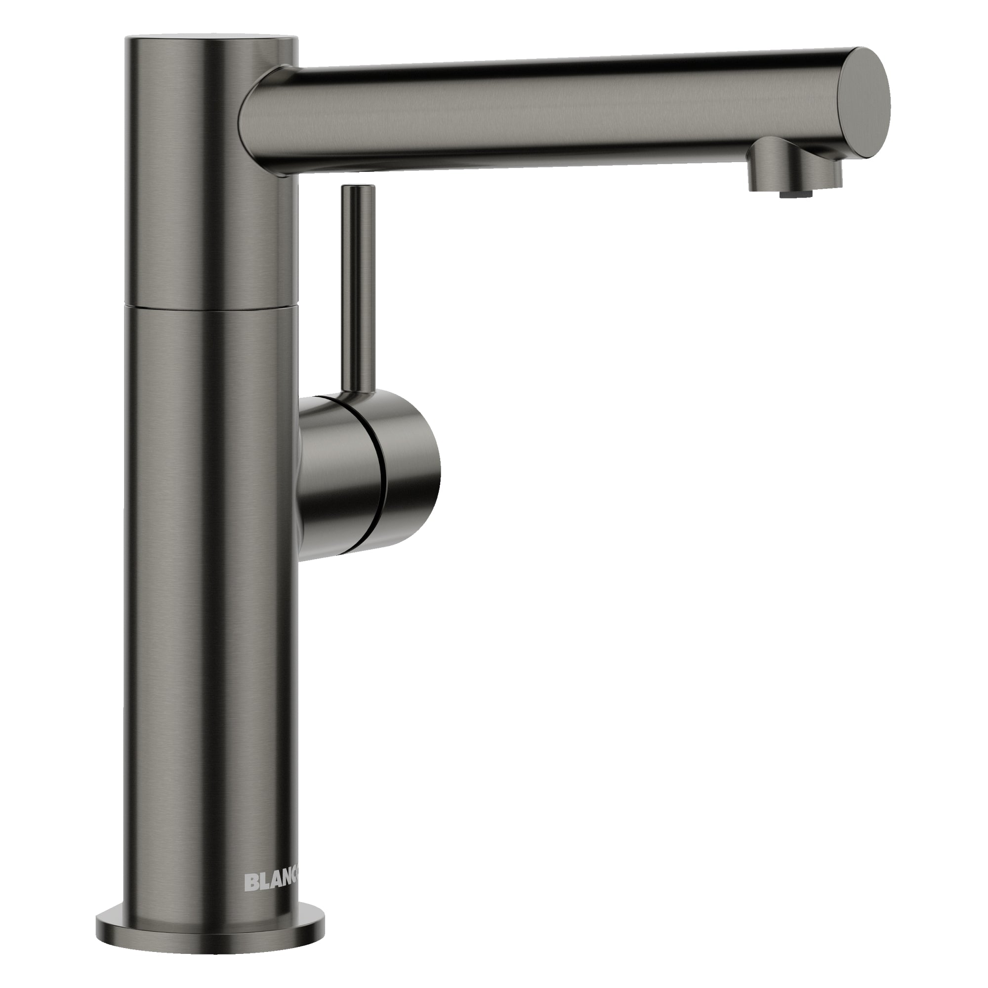 Blanco Alta II Low Arc Beverage Faucet, RO Compatible, Satin Dark Steel, 1.5 GPM, Brass, 527567