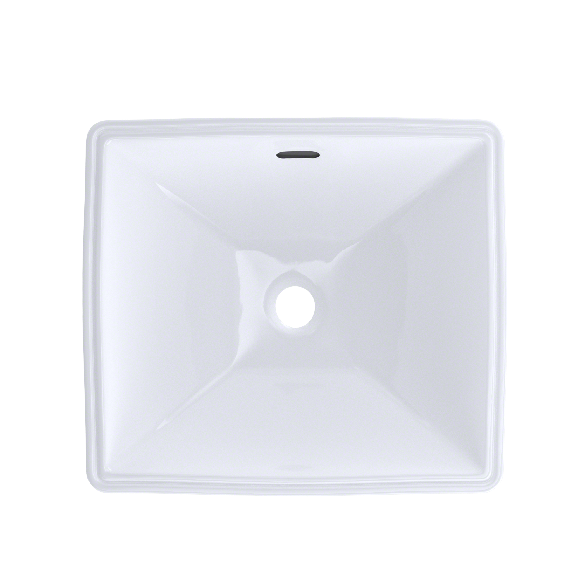 TOTO Legato Rectangular Undermount Bathroom Sink with CEFIONTECT, Cotton White, Vitreous China, LT624G#01