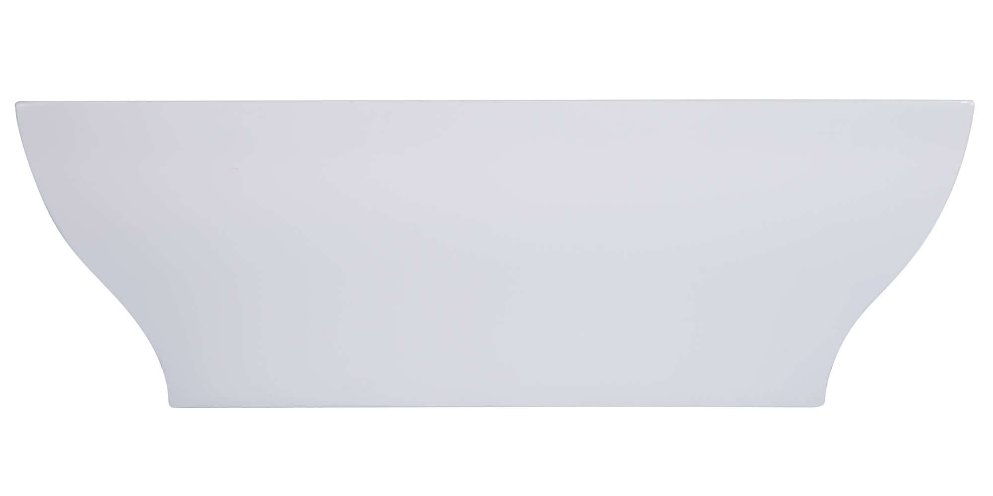 Alternate Image for ALFI brand 67" Acrylic Free Standing Rectangle Soaking Bathtub, White, AB8840