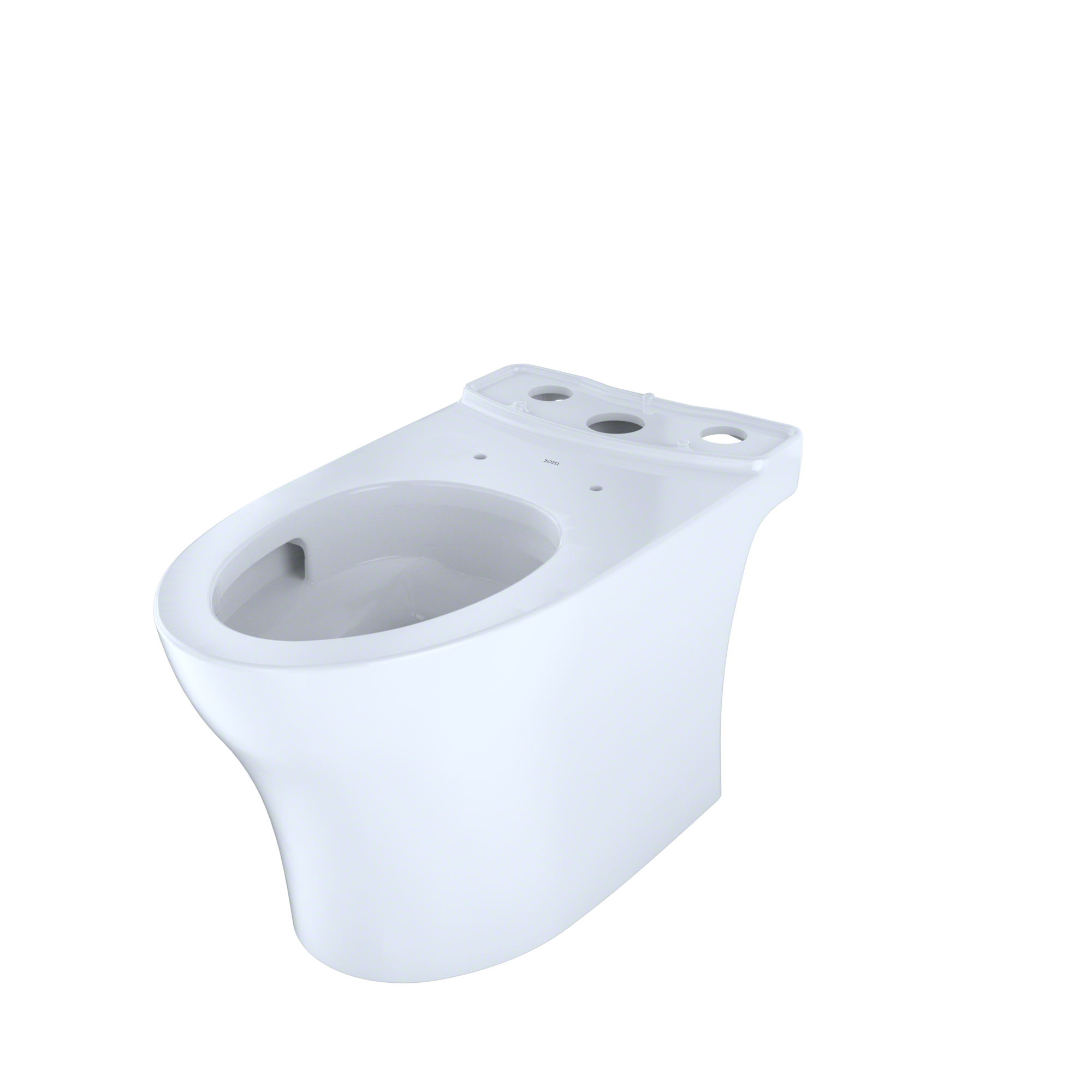 TOTO Aquia IV Elongated Universal Height Skirted Toilet Bowl with CEFIONTECT, Cotton White, Vitreous China, CT446CEFGN#01