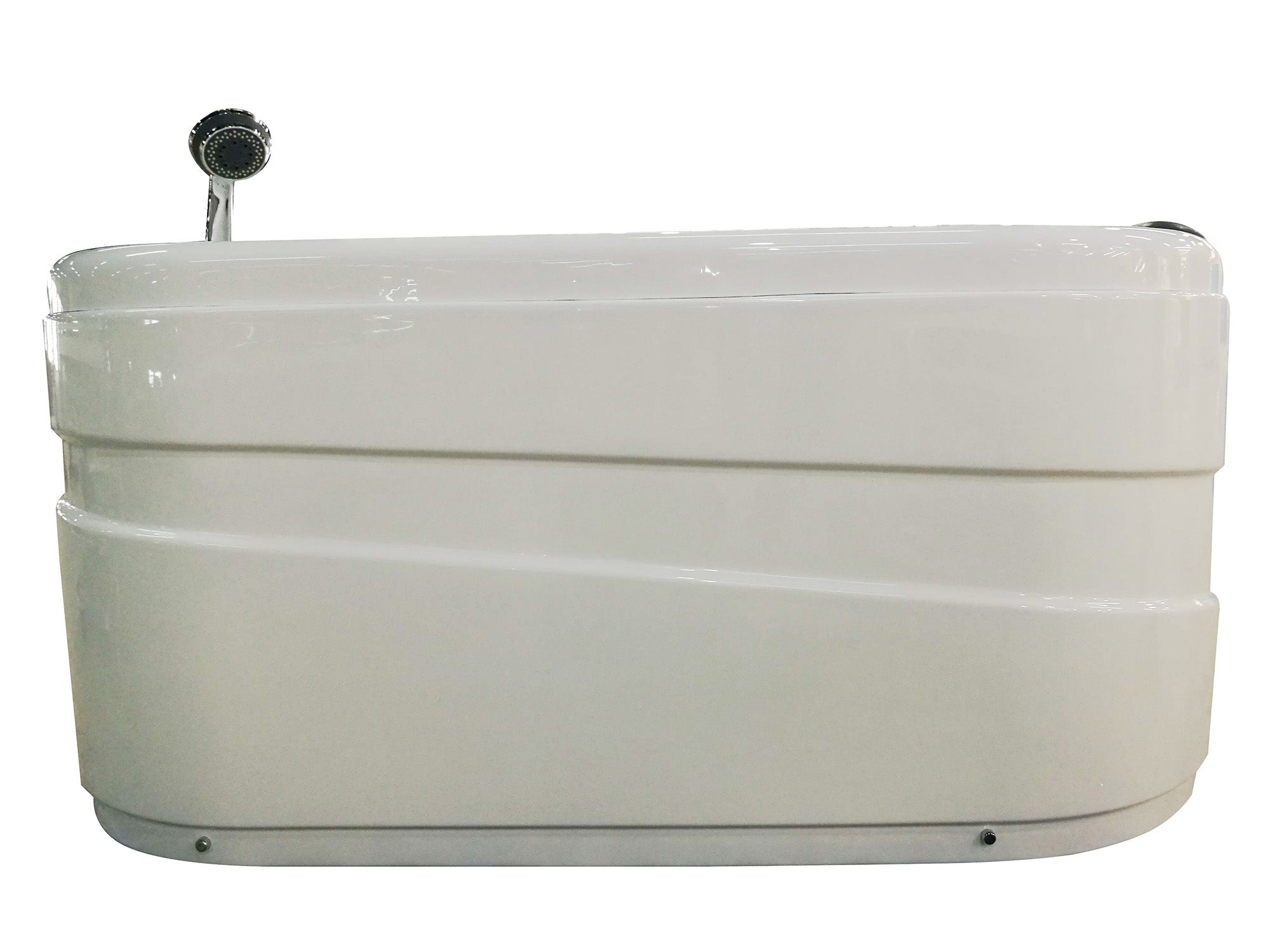 Alternate Image for Eago 57" Acrylic Corner Oval Bathtub, White, AM175-L