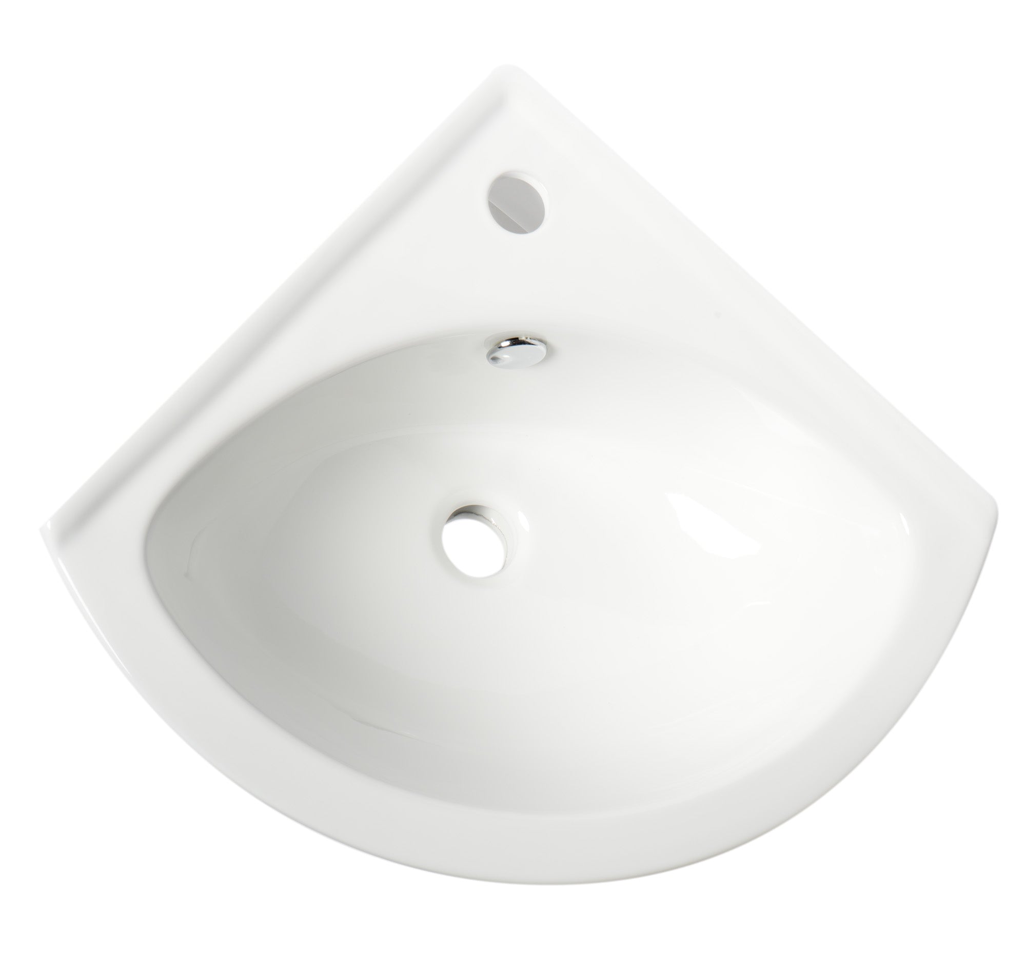 Alternate Image for ALFI brand 22" x 18.63" Oval Wall Mount Porcelain Bathroom Sink, White, 1 Faucet Hole, ABC120