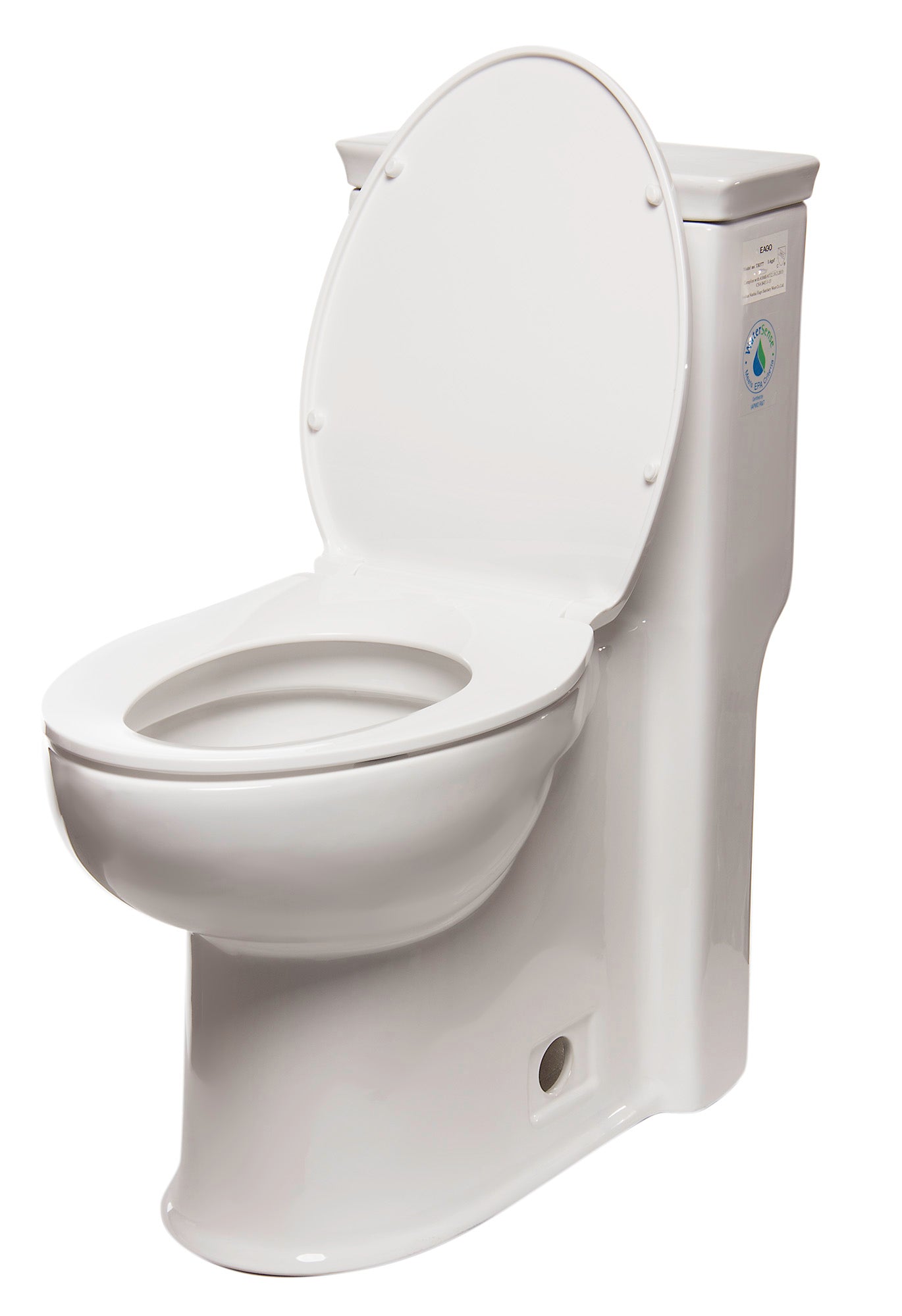 Alternate Image for EAGO Plastic, White, R-377SEAT Replacement Soft Closing Toilet Seat for TB377