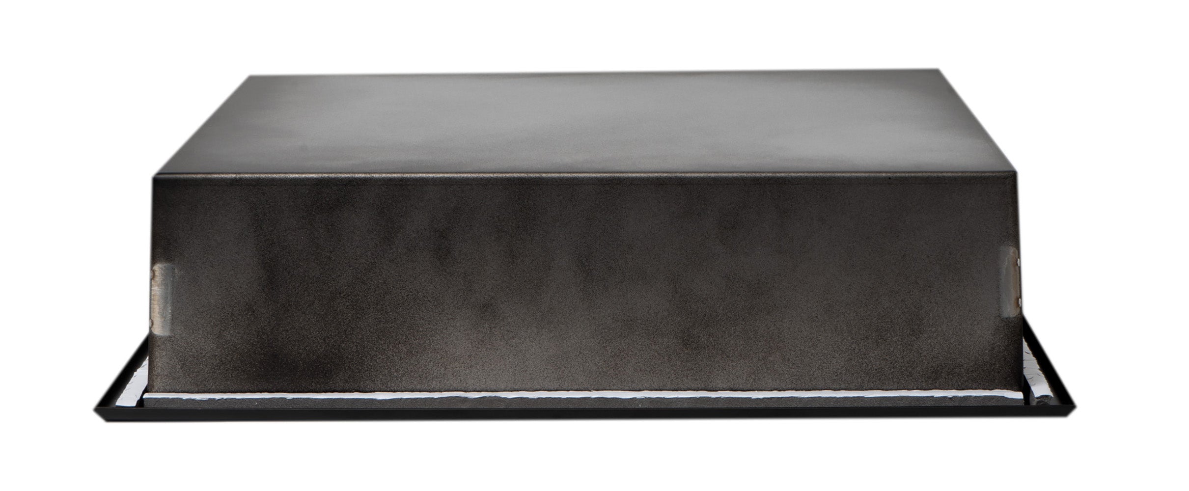 Alternate Image for ALFI brand ABNC1616-BLA 16" x 16" Black Matte Stainless Steel Square Single Shelf Bath Shower Niche, 20 Gauge