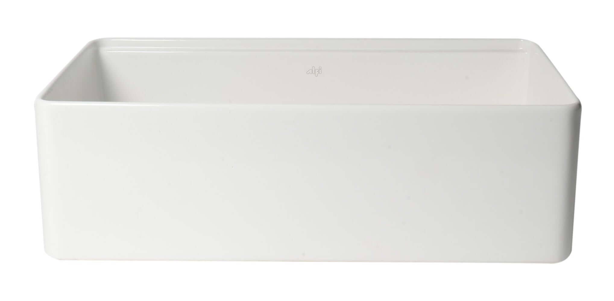 Alternate Image for ALFI brand 33" Fireclay Workstation Farmhouse Sink with Accessories, White, ABFS3320S-W
