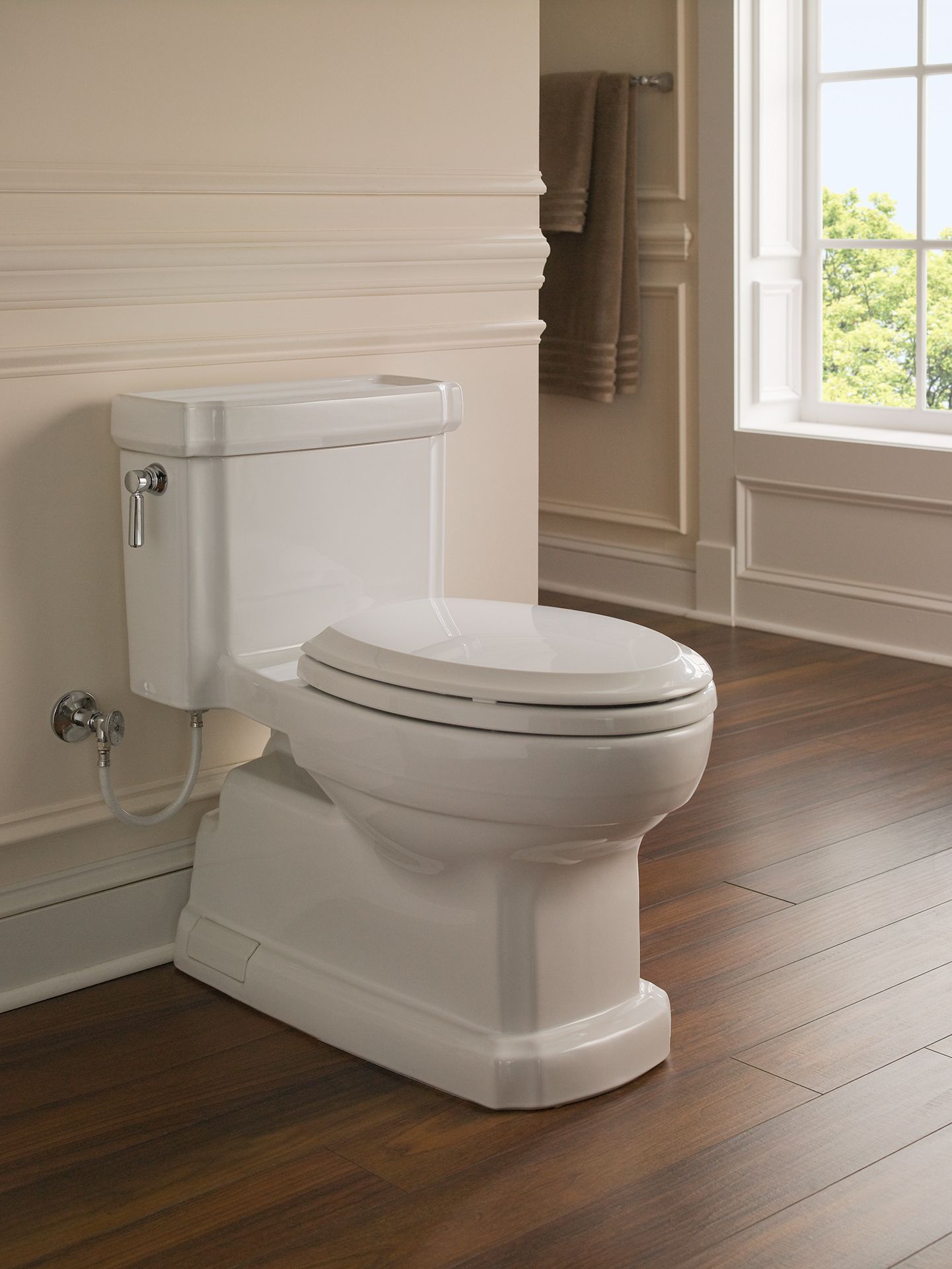 Alternate Image for TOTO Eco Guinevere Elongated 1.28 GPF Universal Height Skirted Toilet with CEFIONTECT and SoftClose Seat, Sedona Beige, Vitreous China|Plastic, MS974224CEFG#12