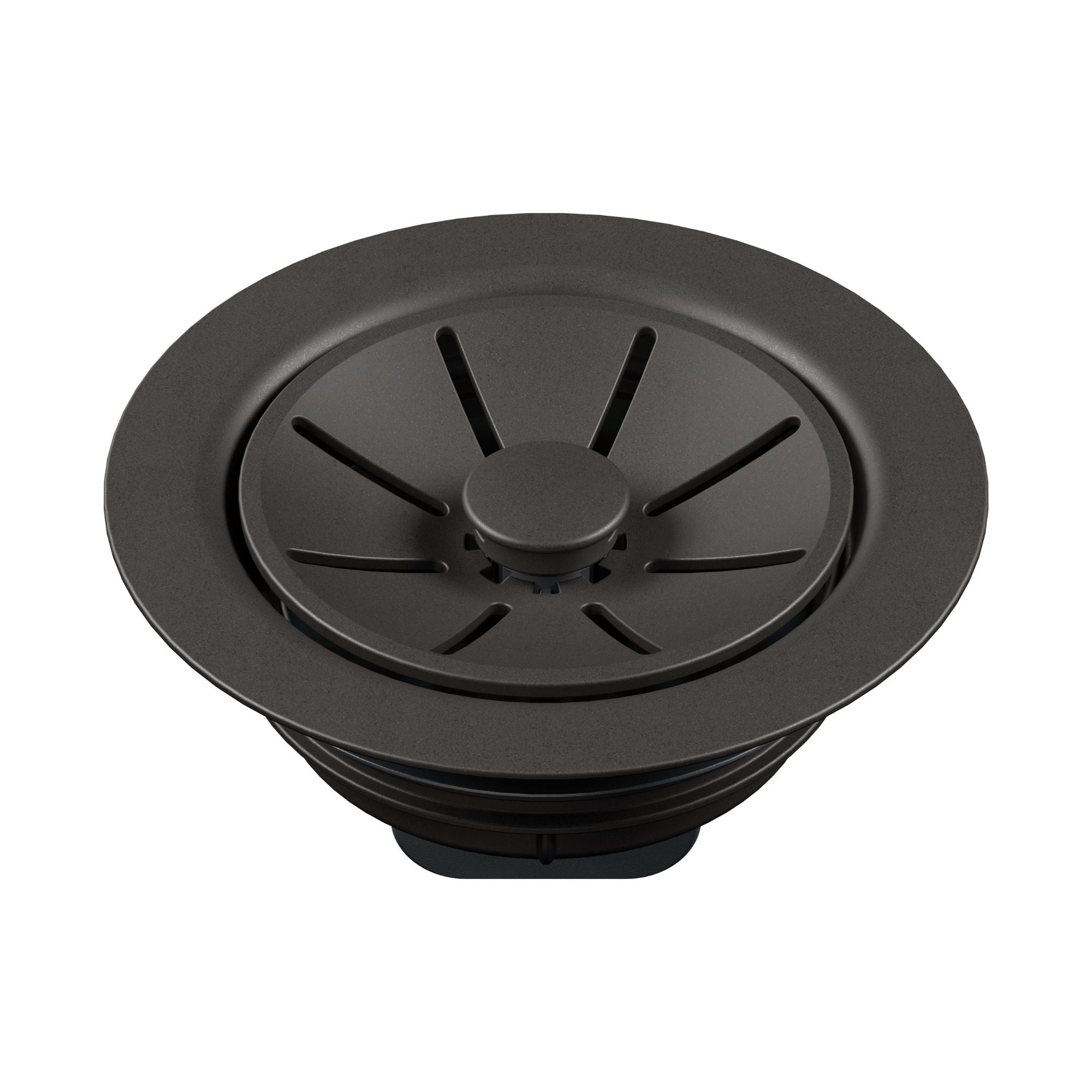 Blanco Essential Silgranit Color-Matched Disposal Flange Drain Insert with Waste Scraper - Cinder