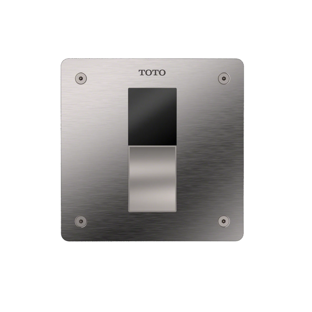 TOTO ECOPOWER Touchless 1.28 GPF High-Efficiency Concealed Toilet Flushometer Valve for Back Spud with 4 x 4 Cover Plate, Stainless Steel, Bronze|Stainless Steel, TET3LB31#SS