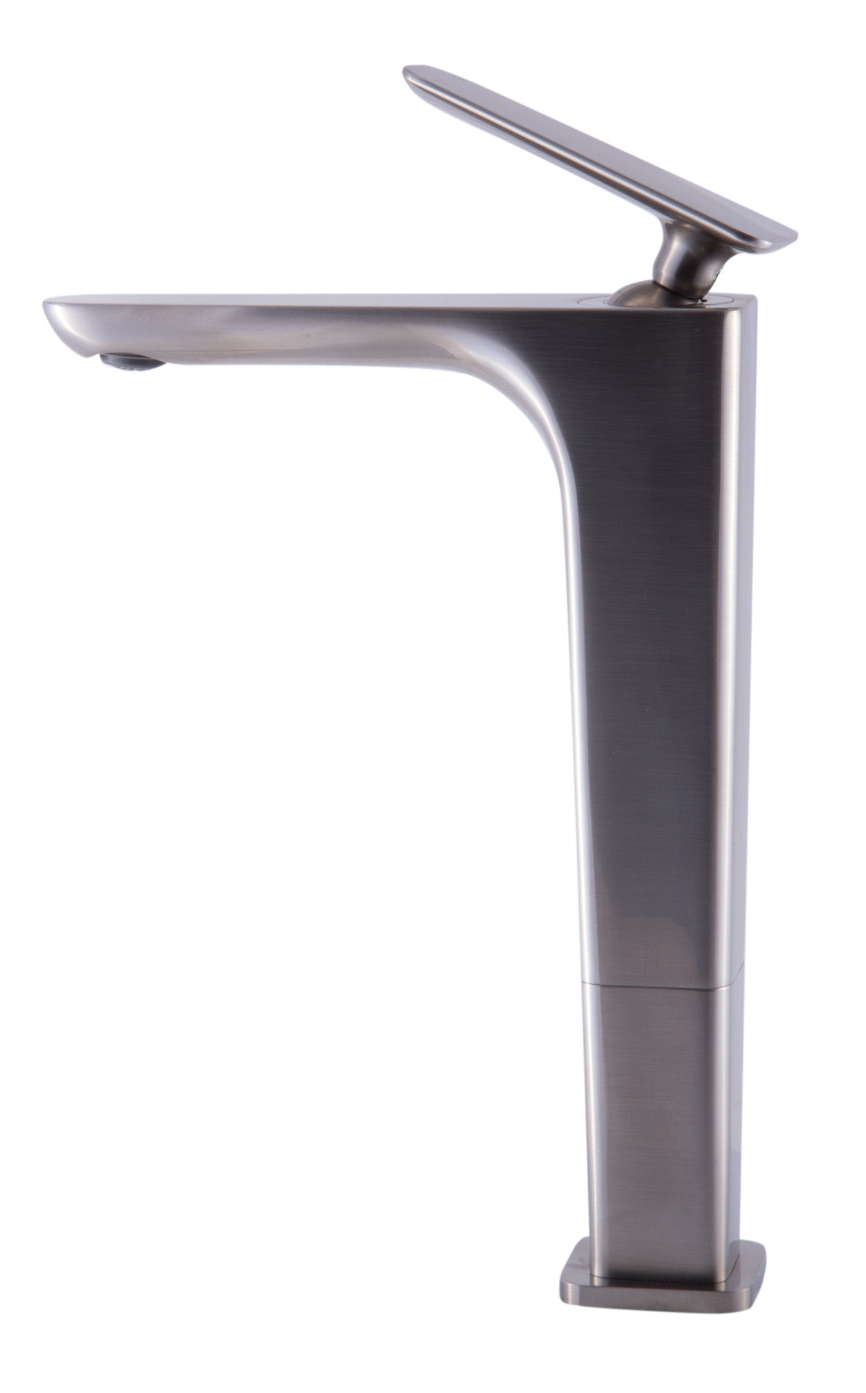 Alternate Image for ALFI Brushed Nickel Tall Single Hole Modern Bathroom Faucet, AB1778-BN