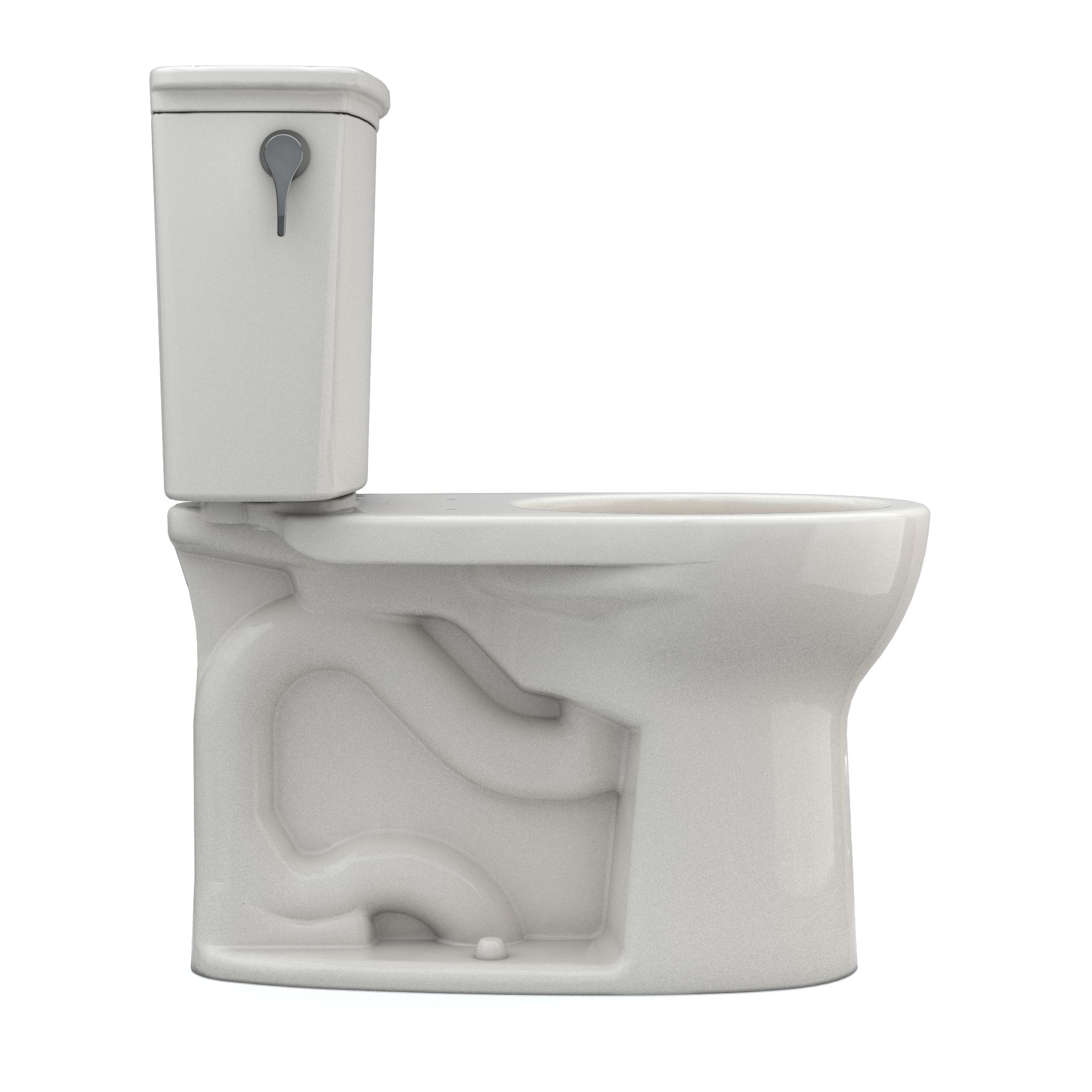 Alternate Image for TOTO Drake Transitional Two-Piece Round 1.28 GPF Universal Height TORNADO FLUSH Toilet with CEFIONTECT, Sedona Beige, Vitreous China, CST785CEFG#12