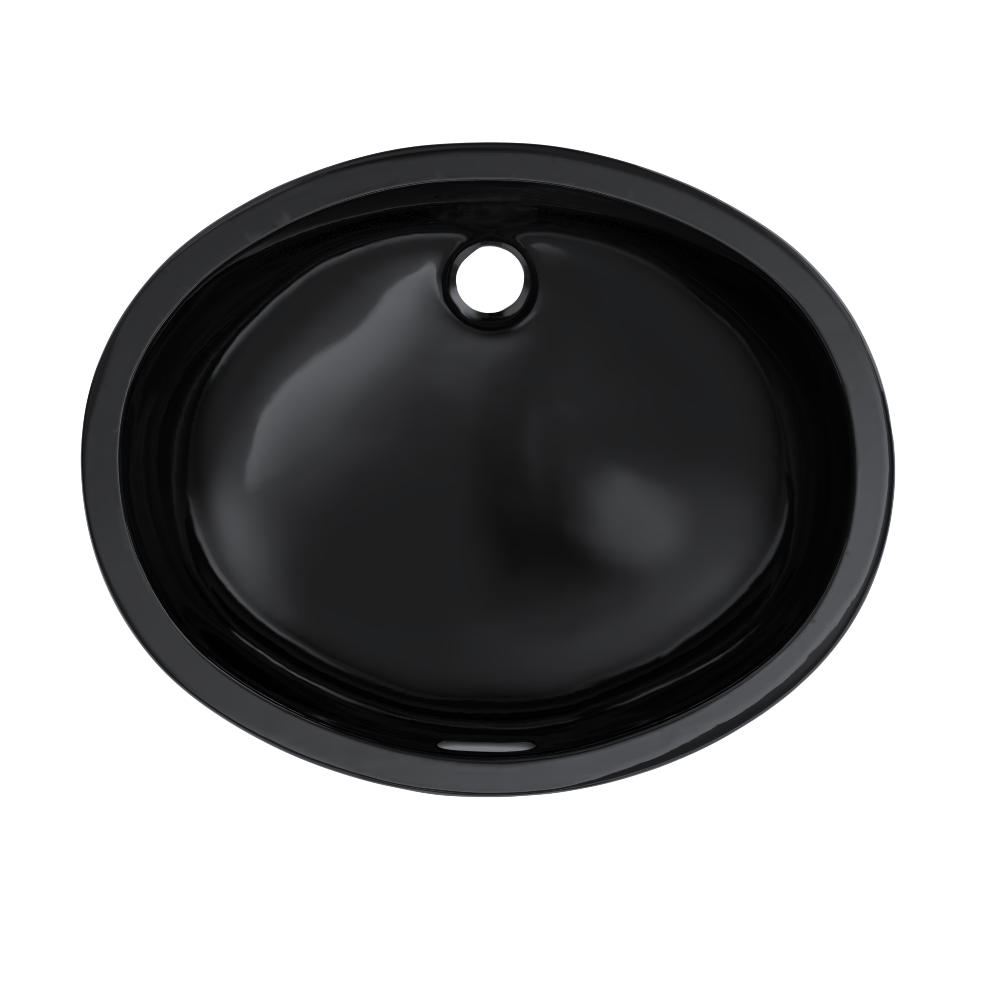 TOTO Dantesca Oval Undermount Bathroom Sink, Ebony, Vitreous China, LT597#51