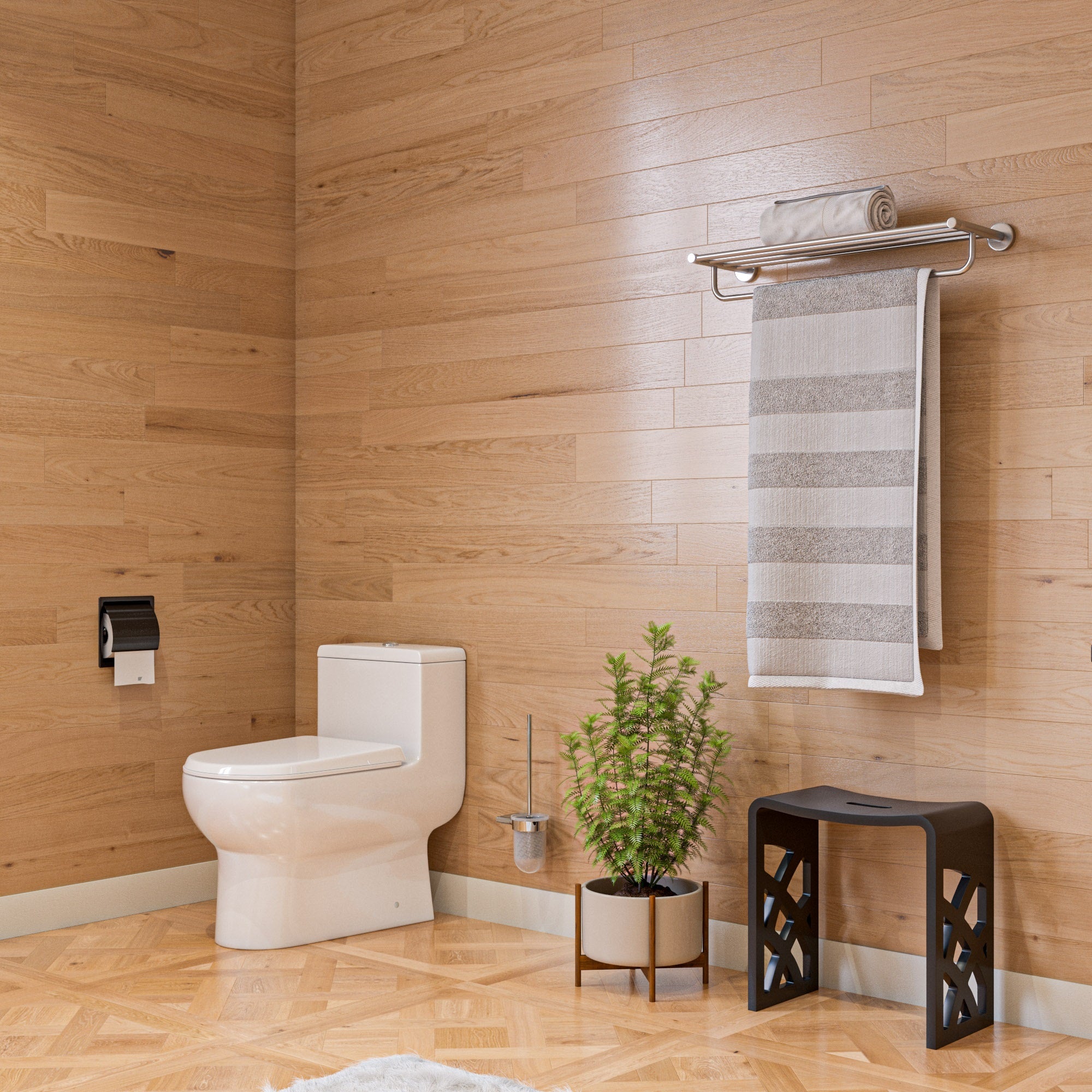 Alternate Image for ALFI brand ABTPP77-BB PVD Brushed Black Stainless Steel Recessed Toilet Paper Holder with Cover