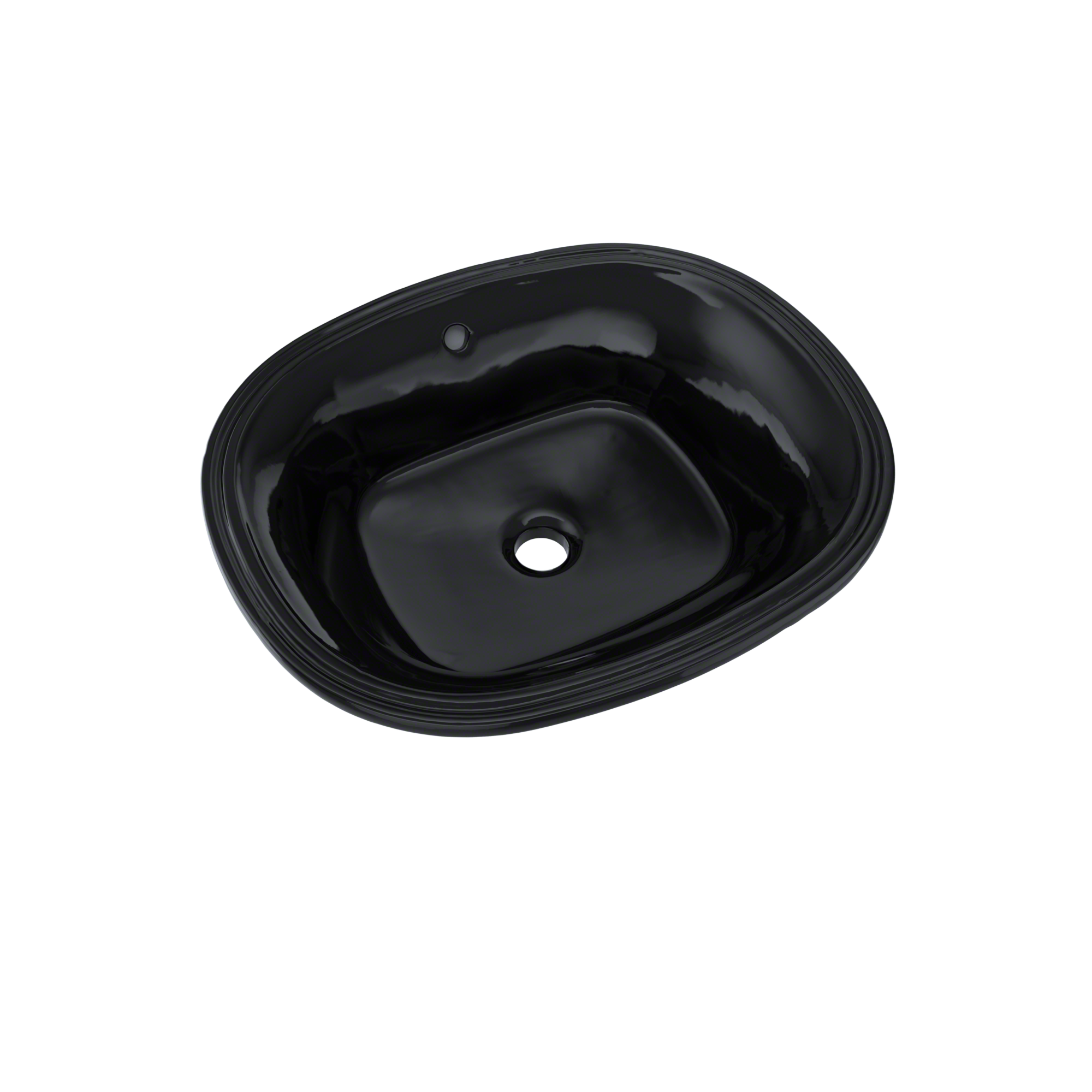 TOTO Maris 17-5/8" x 14-9/16" Oval Undermount Bathroom Sink, Ebony, Vitreous China, LT483#51