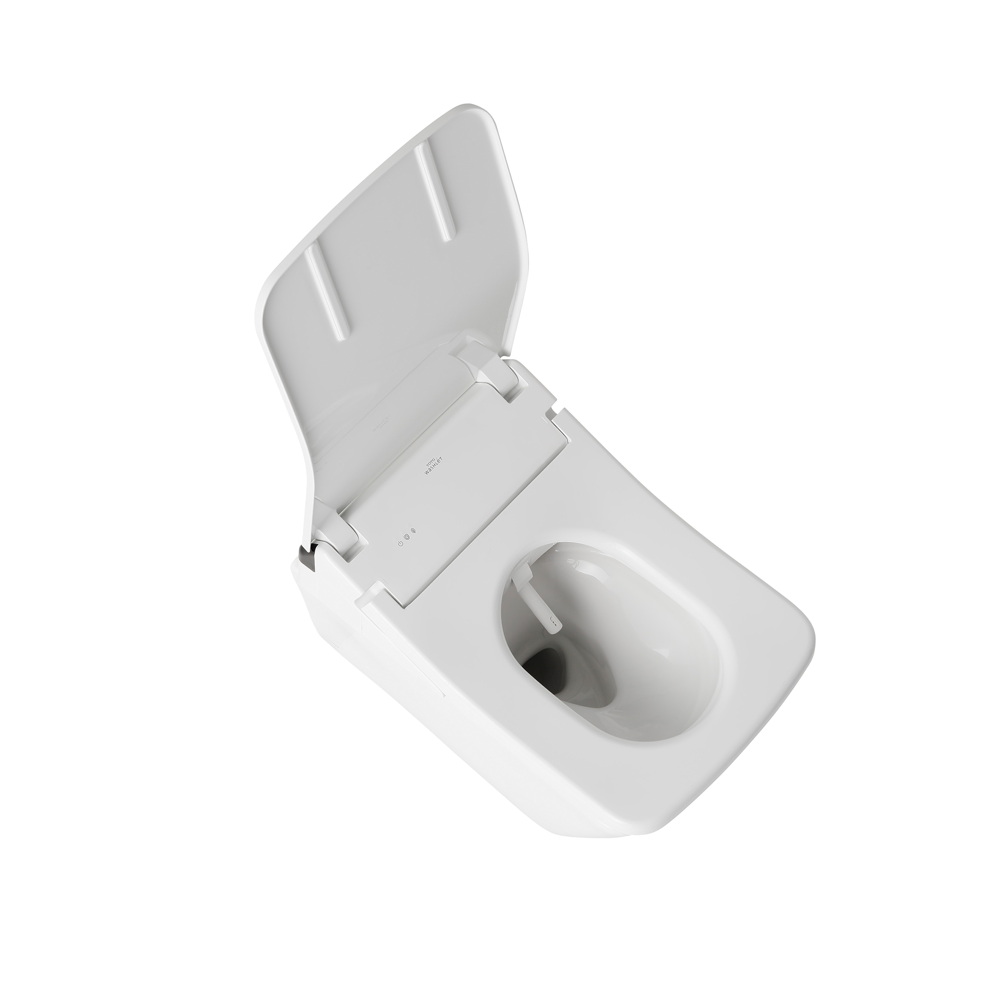 Alternate Image for TOTO WASHLET+ SP Wall-Hung Square-Shape Toilet with SX Bidet Seat and DuoFit In-Wall 1.28 and 0.9 GPF Auto Dual-Flush Tank System, Matte Silver, Vitreous China|Steel|Plastic, CWT4494049CMFGA#MS