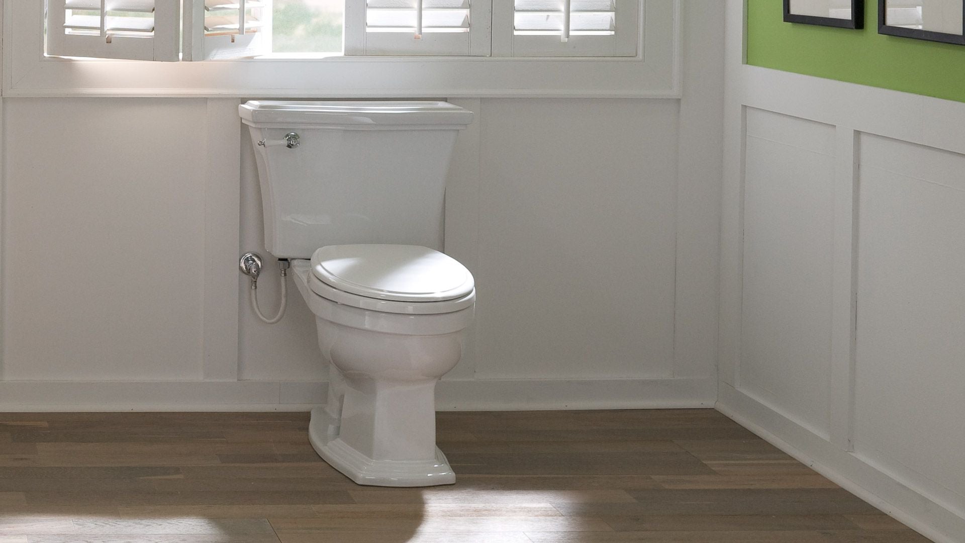 Alternate Image for TOTO Eco Clayton Two-Piece Elongated 1.28 GPF Universal Height Toilet, Cotton White, Vitreous China, CST784EF#01