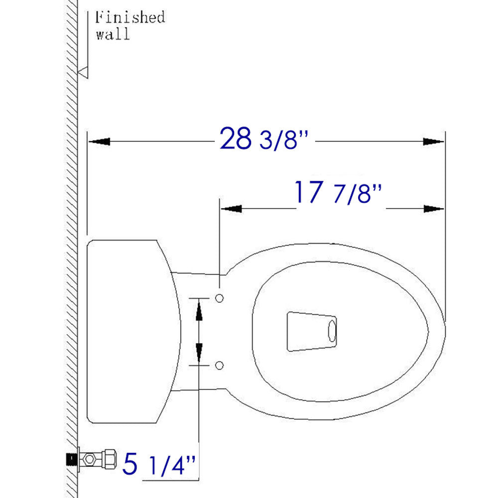 EAGO Plastic, White, R-364SEAT Replacement Soft Closing Toilet Seat for TB364