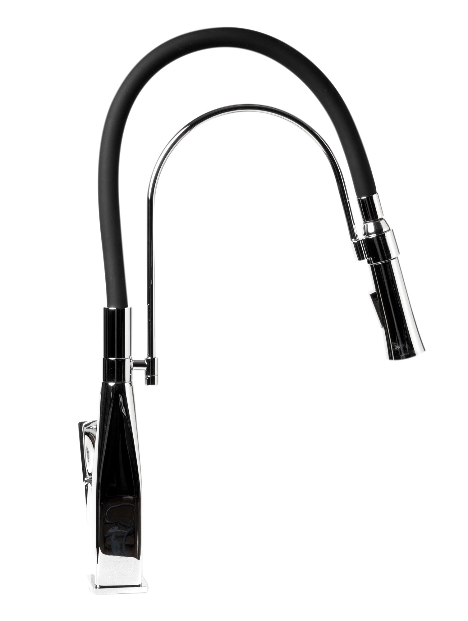Alternate Image for ALFI brand 1.8 GPM Lever Gooseneck Spout Touch Kitchen Faucet, Modern, Gray, Polished Chrome, ABKF3023-PC