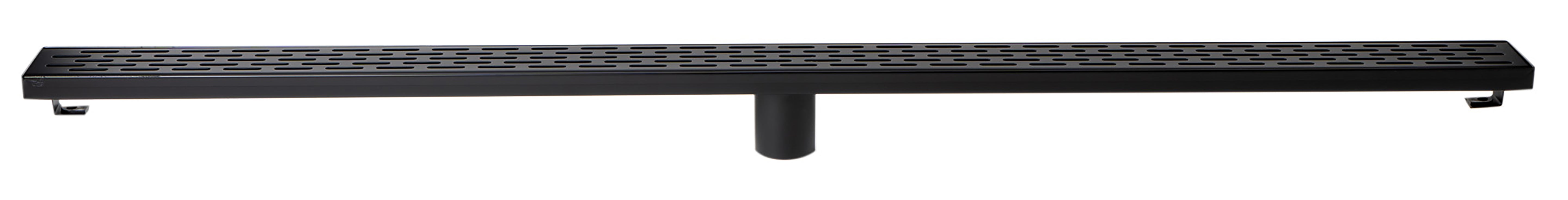 Alternate Image for ALFI brand ABLD47C-BM 47" Black Matte Stainless Steel Linear Shower Drain with Groove Holes