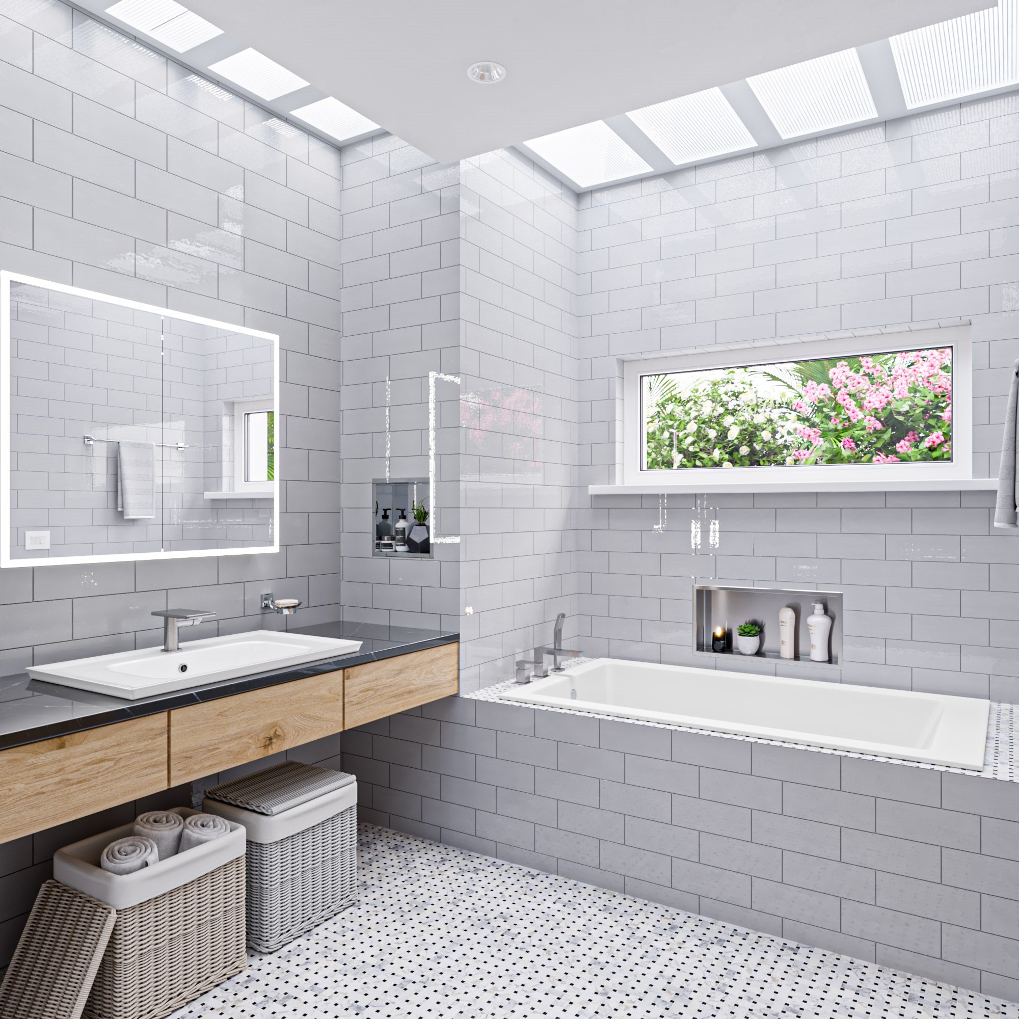 Alternative View of ALFI brand AB1882-BN Brushed Nickel Single-Lever Bathroom Faucet