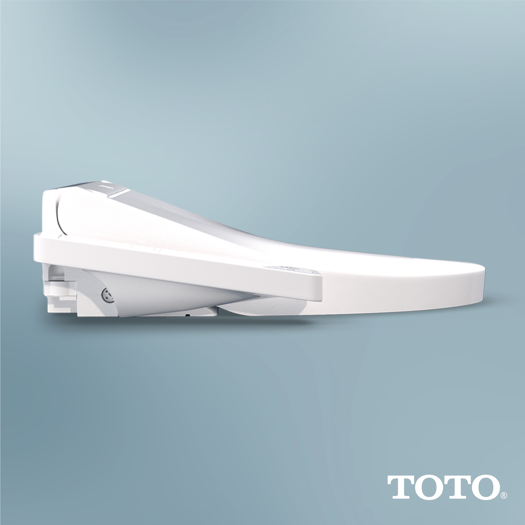 Alternate Image for TOTO WASHLET KC2 Electronic Bidet Toilet Seat with Heated Seat and SoftClose Lid, Elongated, Cotton White, Plastic, SW3024#01
