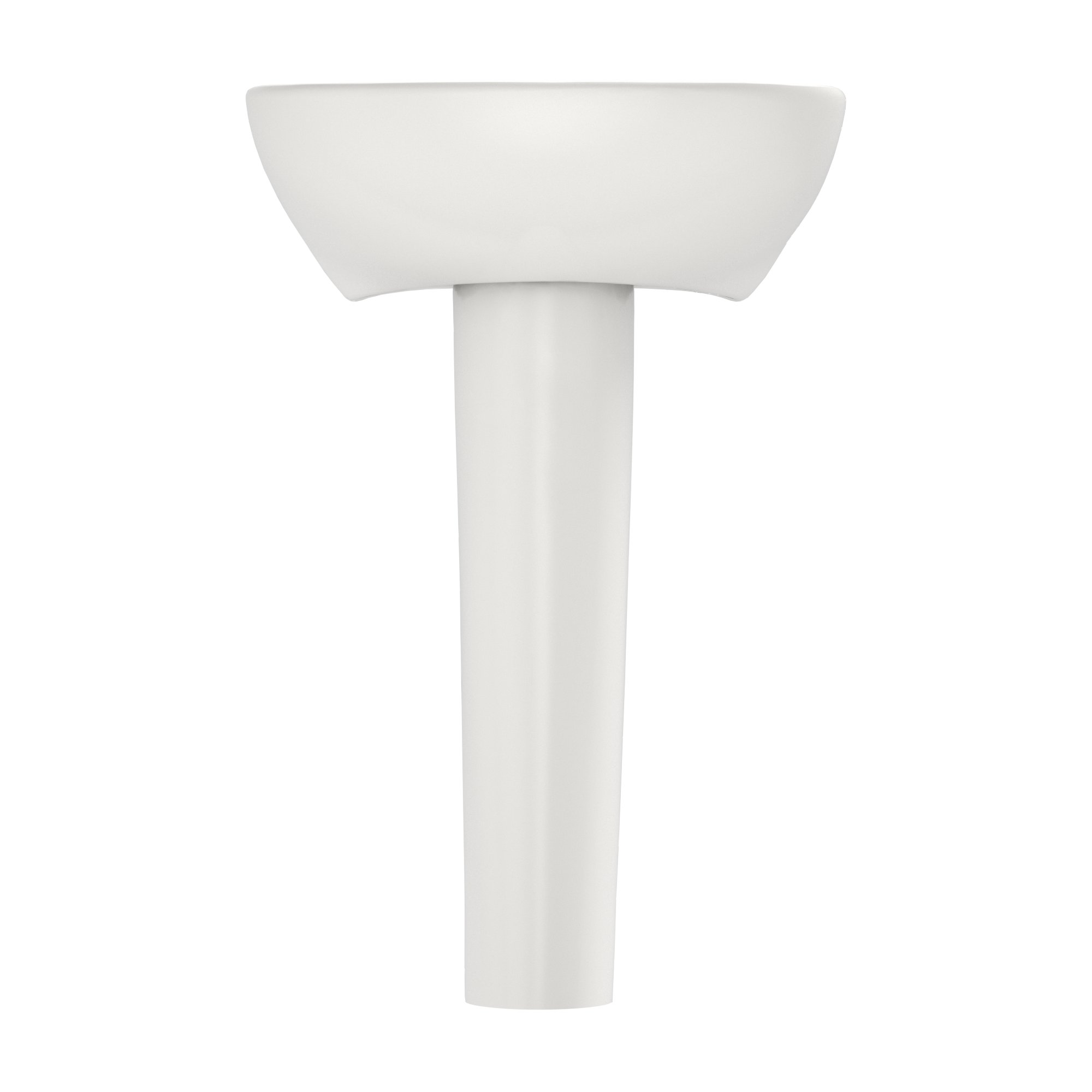 TOTO Supreme Oval Basin Pedestal Bathroom Sink with CeFiONtect for Single Hole Faucets, Colonial White, Vitreous China, LPT241G#11