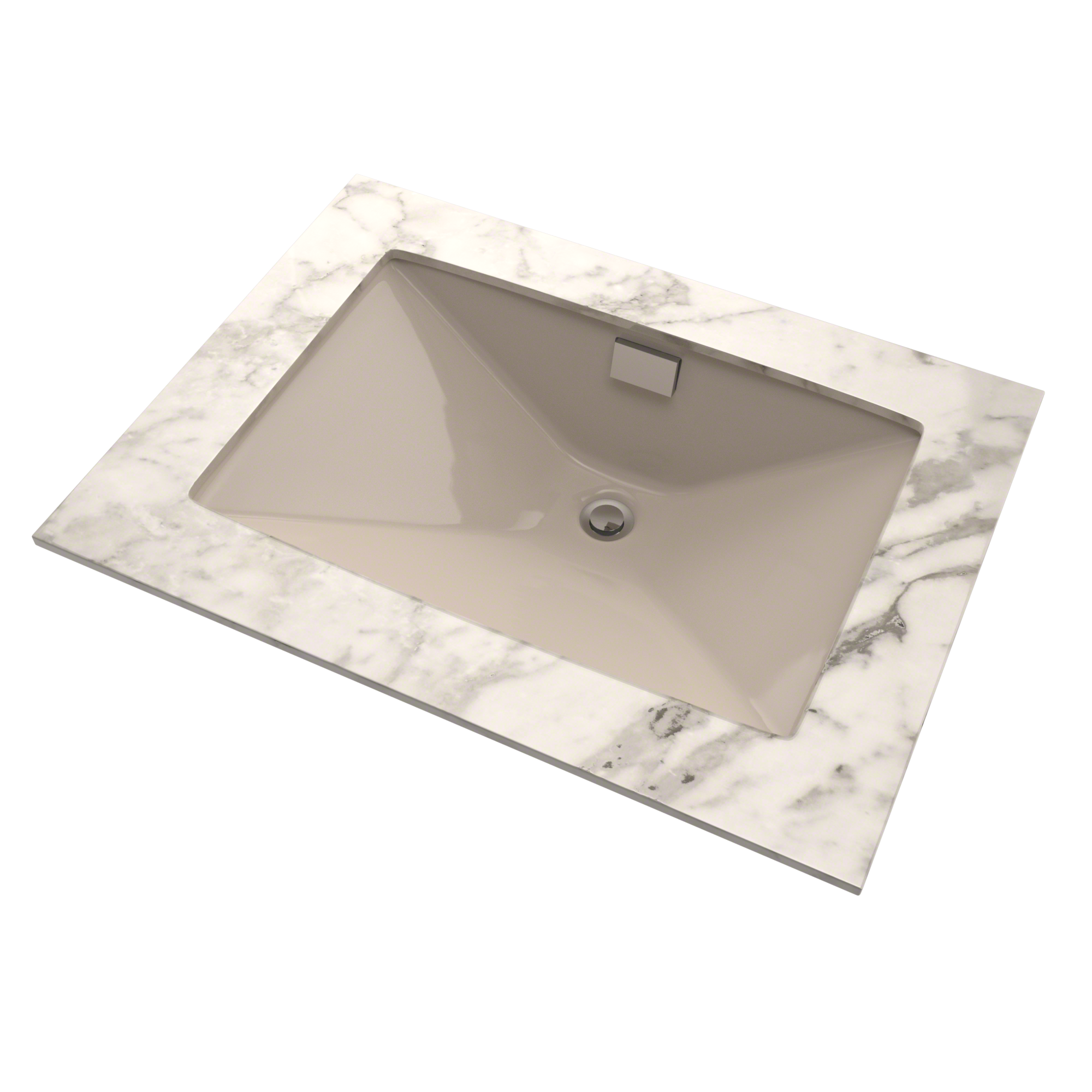 Alternate Image for TOTO Lloyd Rectangular Undermount Bathroom Sink, Bone, Vitreous China, LT931#03